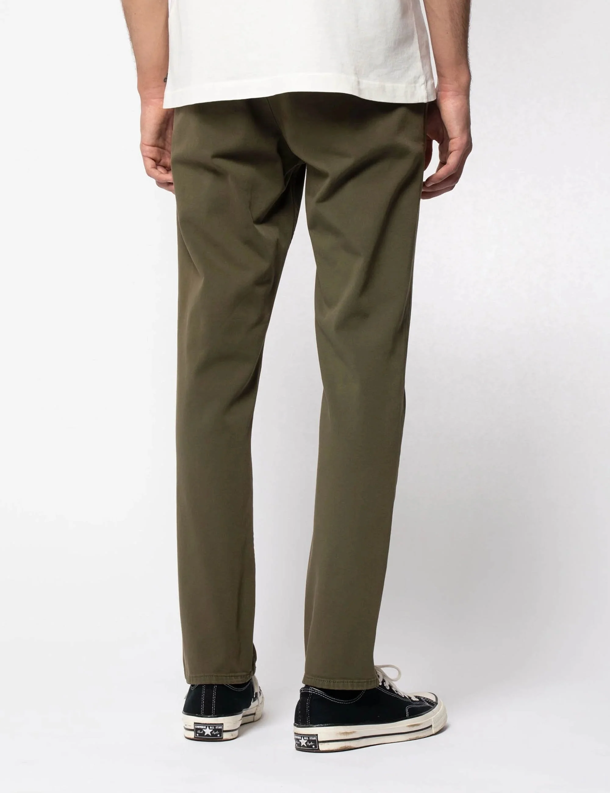 Easy Alvin Chino Trouser - Olive - Image 4