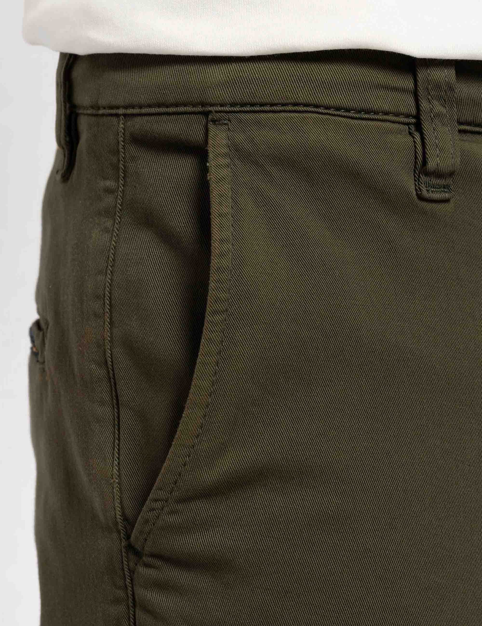 Easy Alvin Chino Trouser - Olive - Image 5