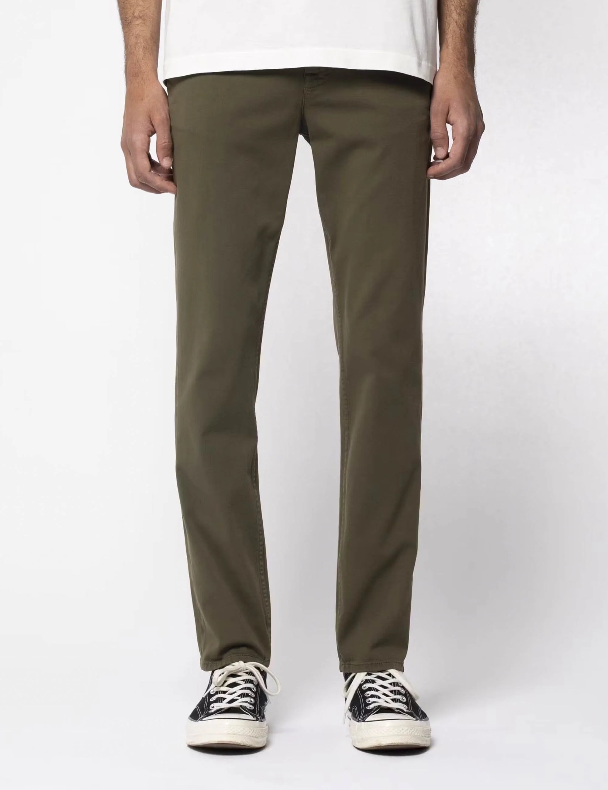 Easy Alvin Chino Trouser - Olive - Image 6