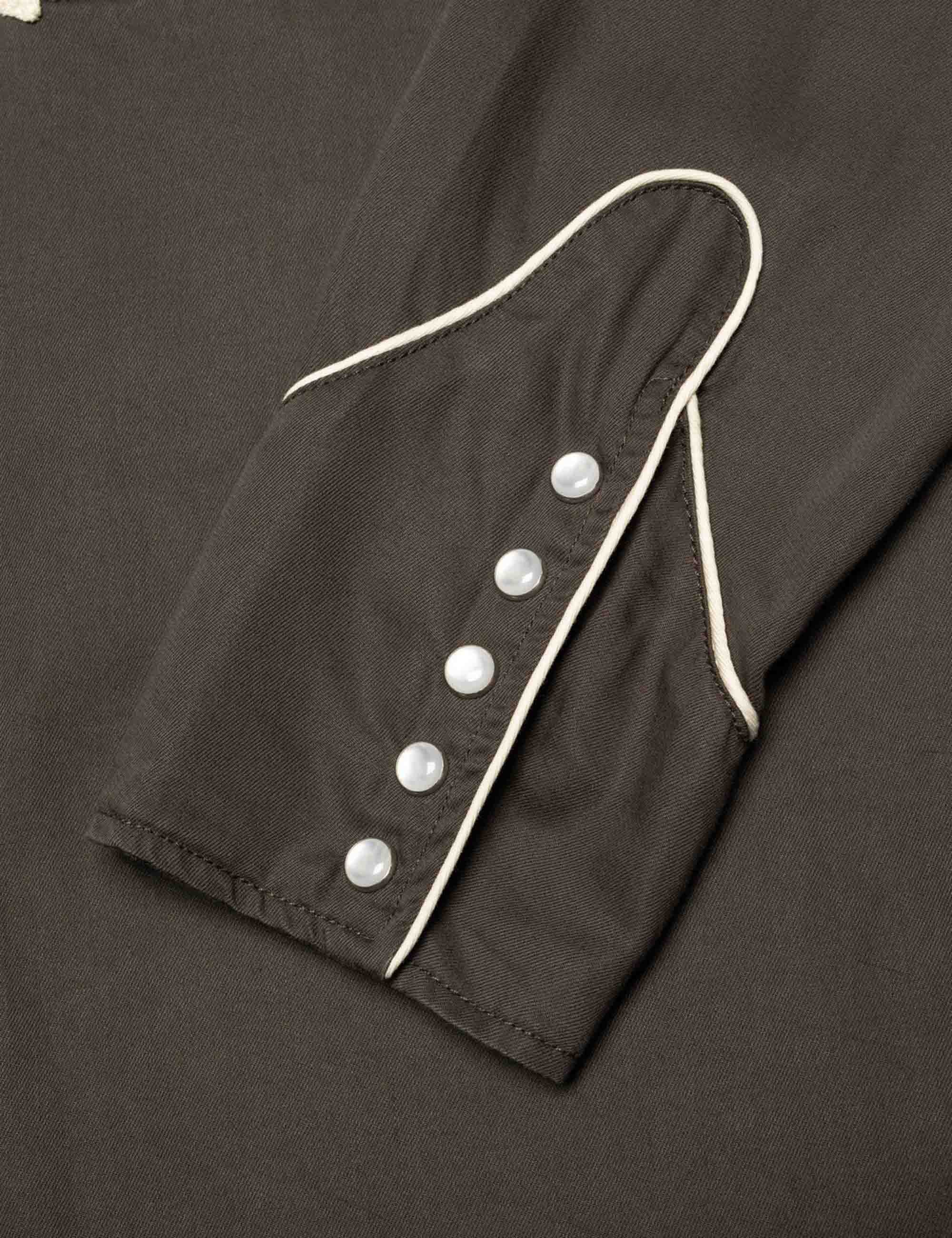 Gonzo Western Shirt - Sunburns Black/Brown - Image 3