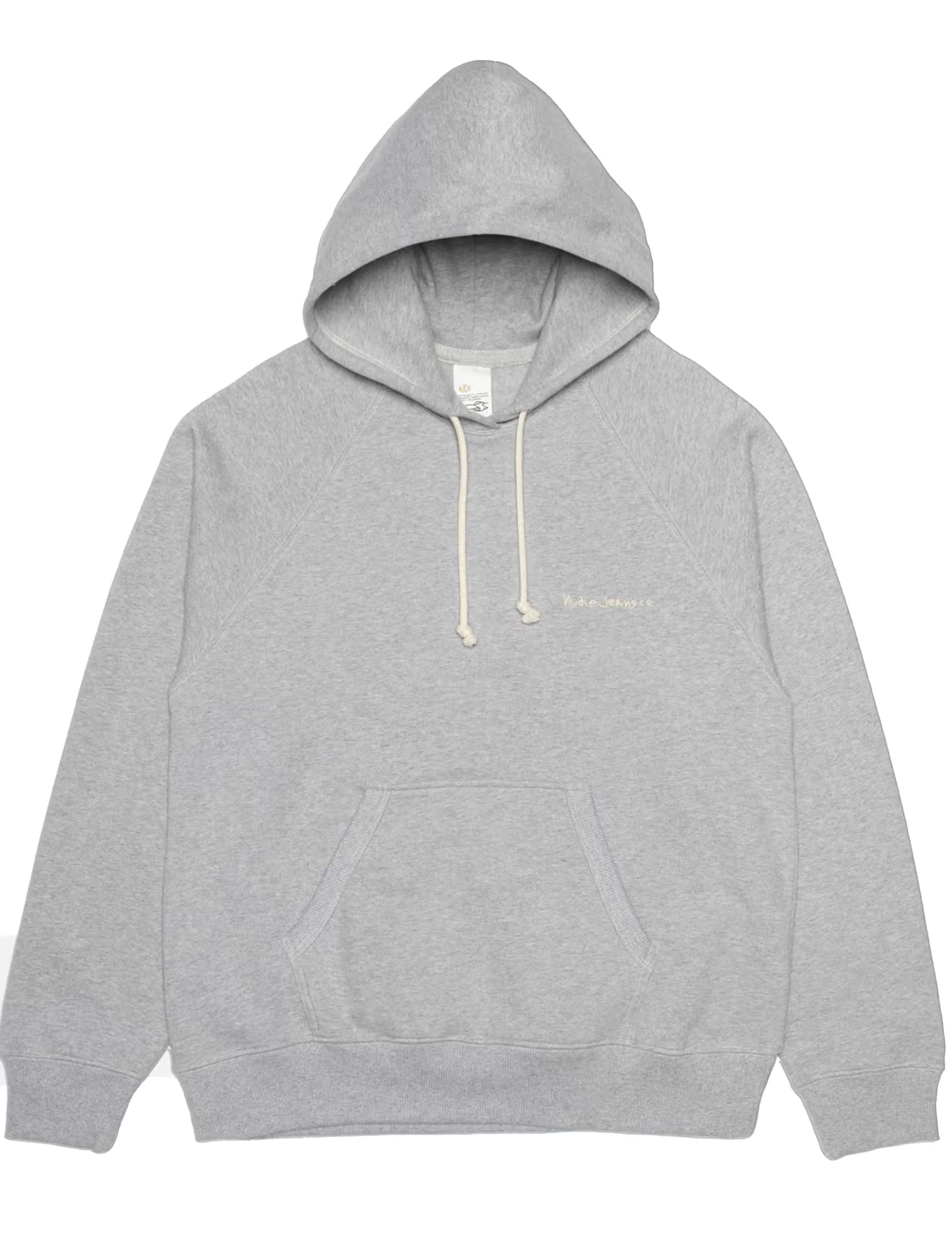Gunde Logo Hooded Sweat - Grey Melange