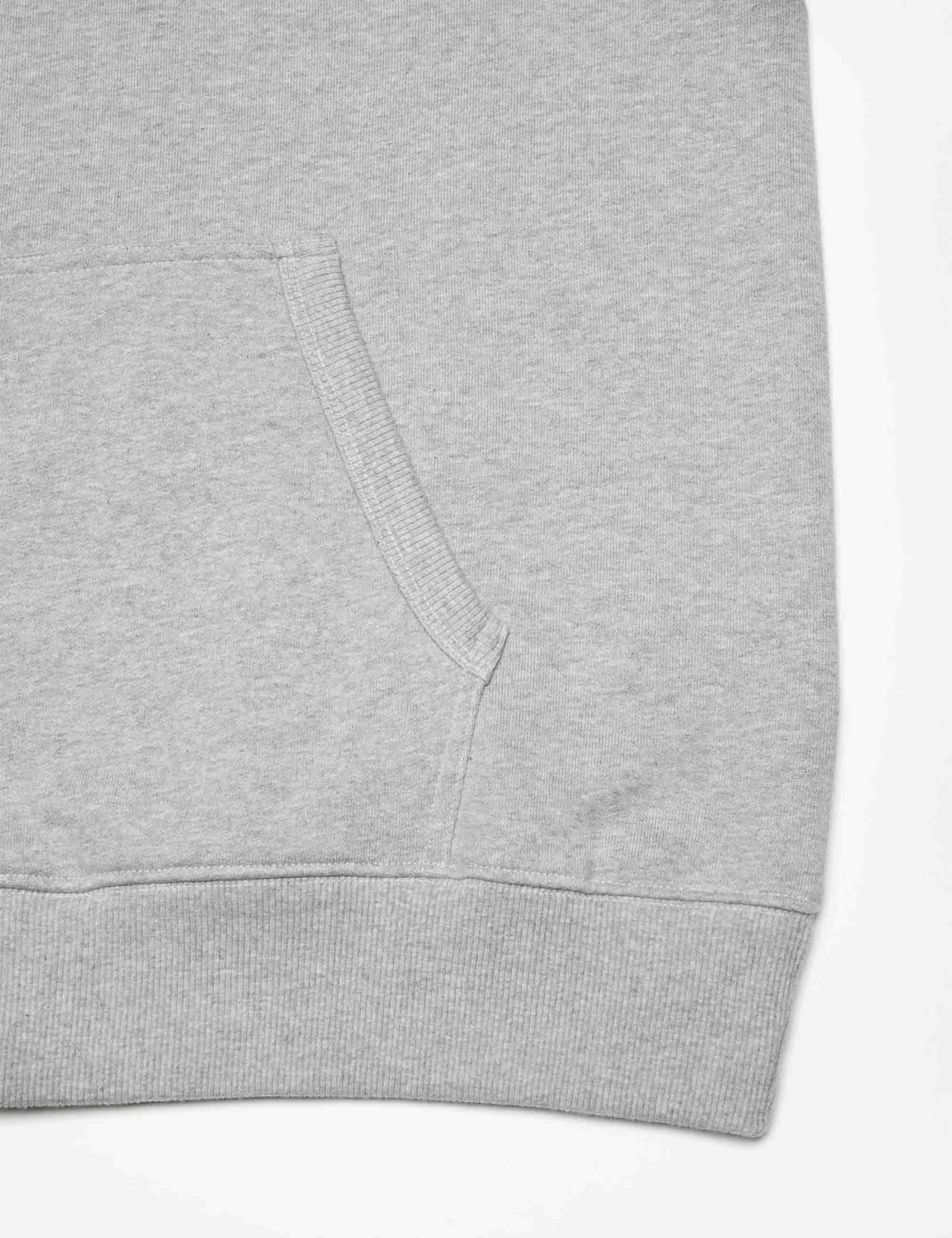 Gunde Logo Hooded Sweat - Grey Melange - Image 2