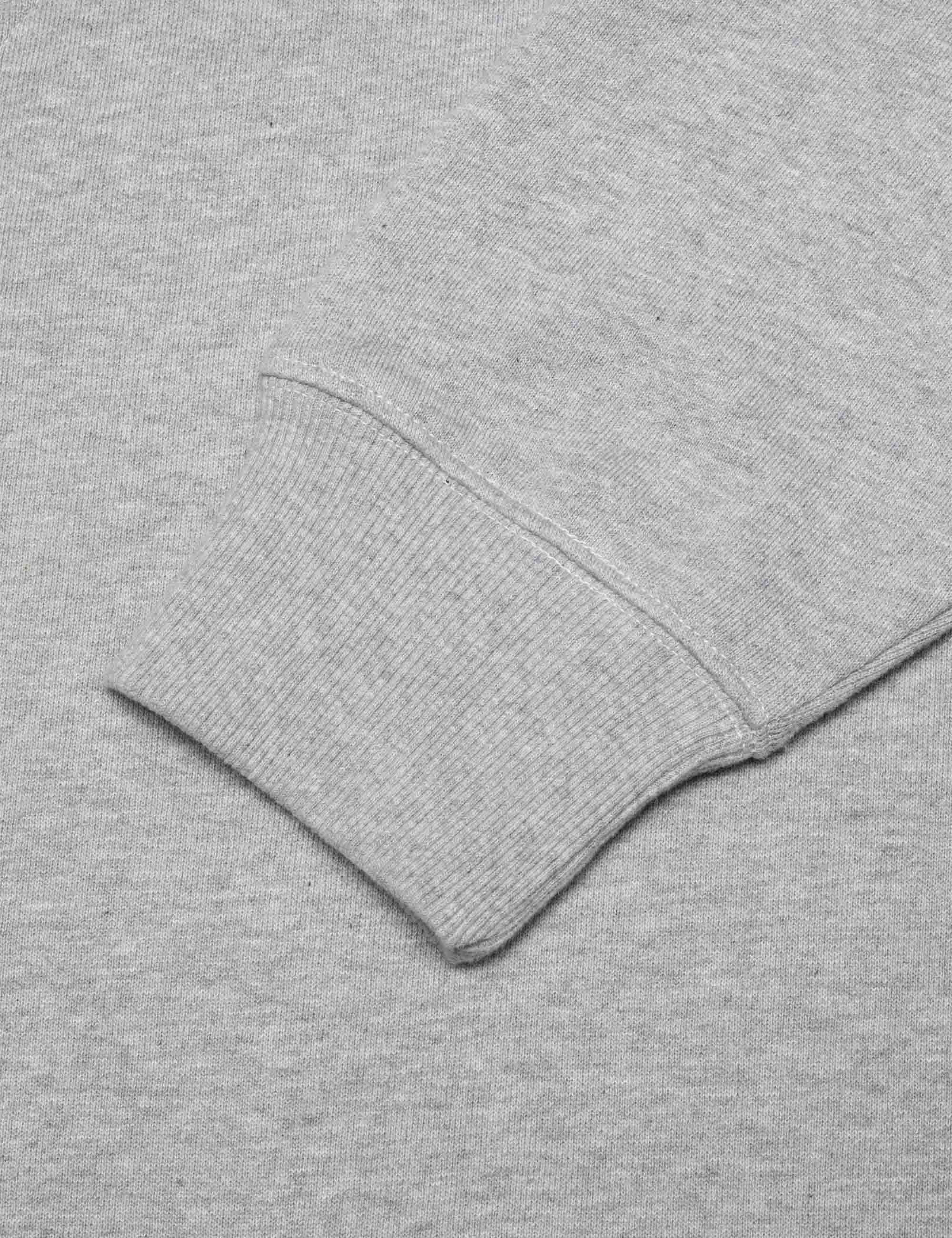 Gunde Logo Hooded Sweat - Grey Melange - Image 3
