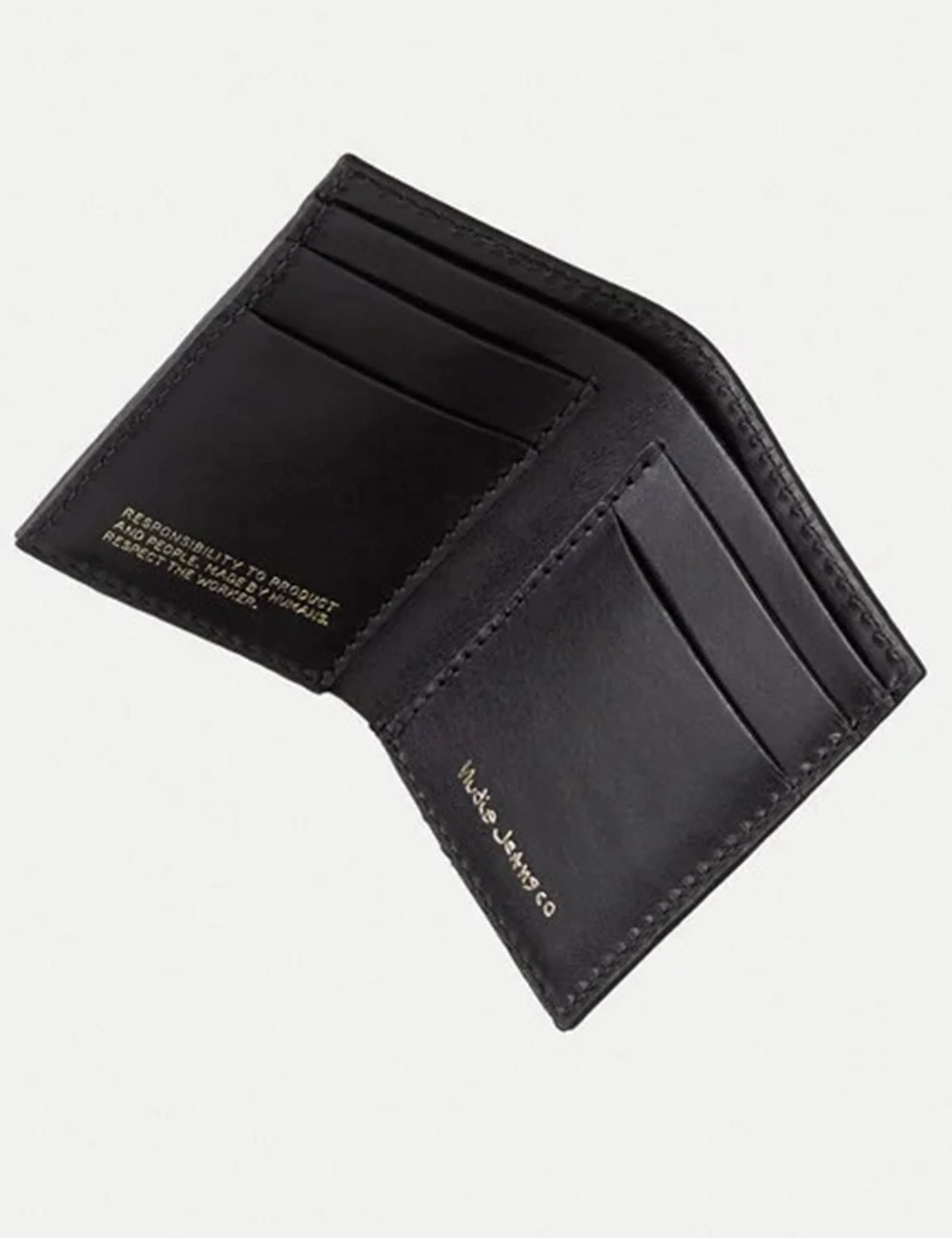 Hagdahl Leather Wallet - Black - Image 3