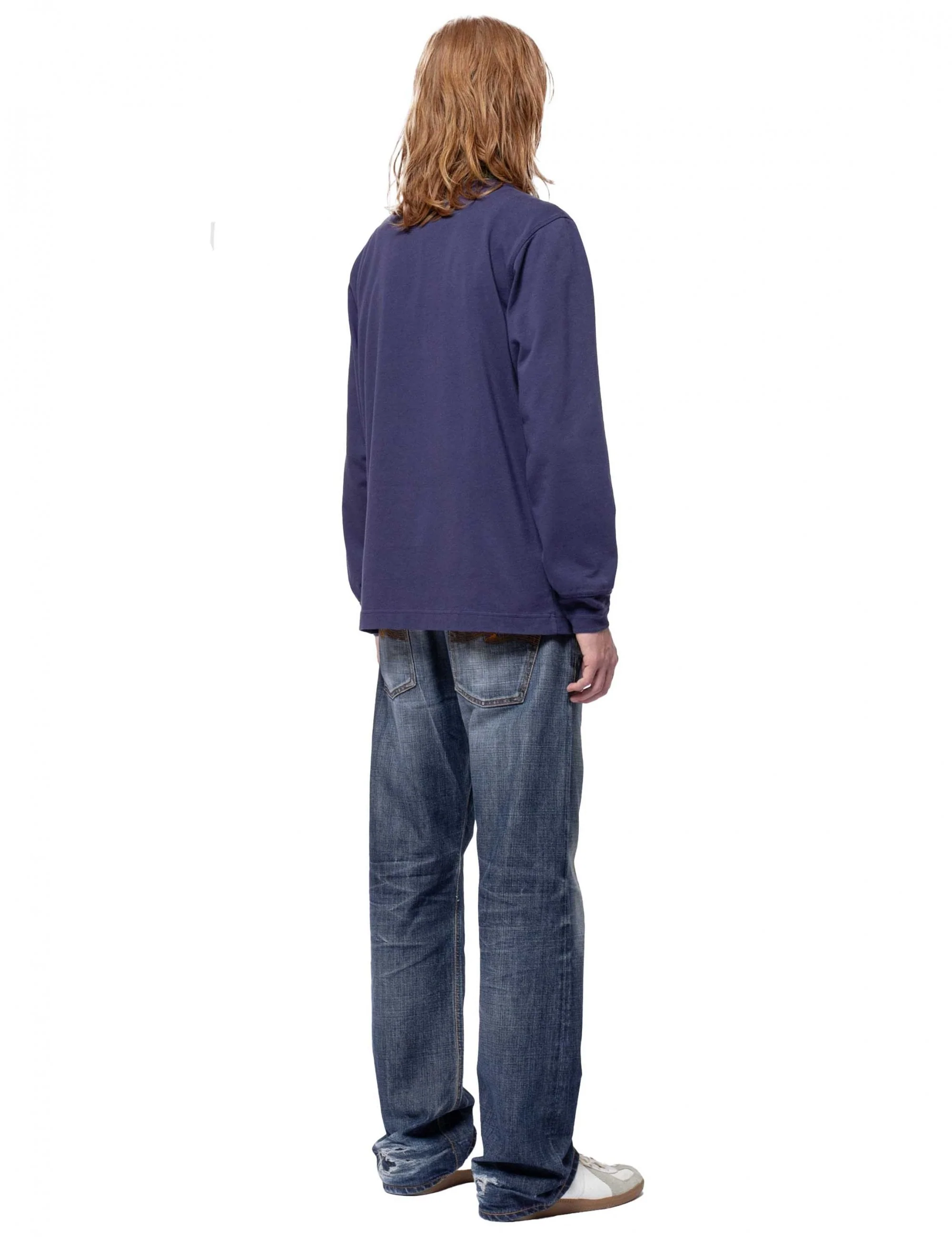 Henley Long Sleeve Top - Midnight - Image 3