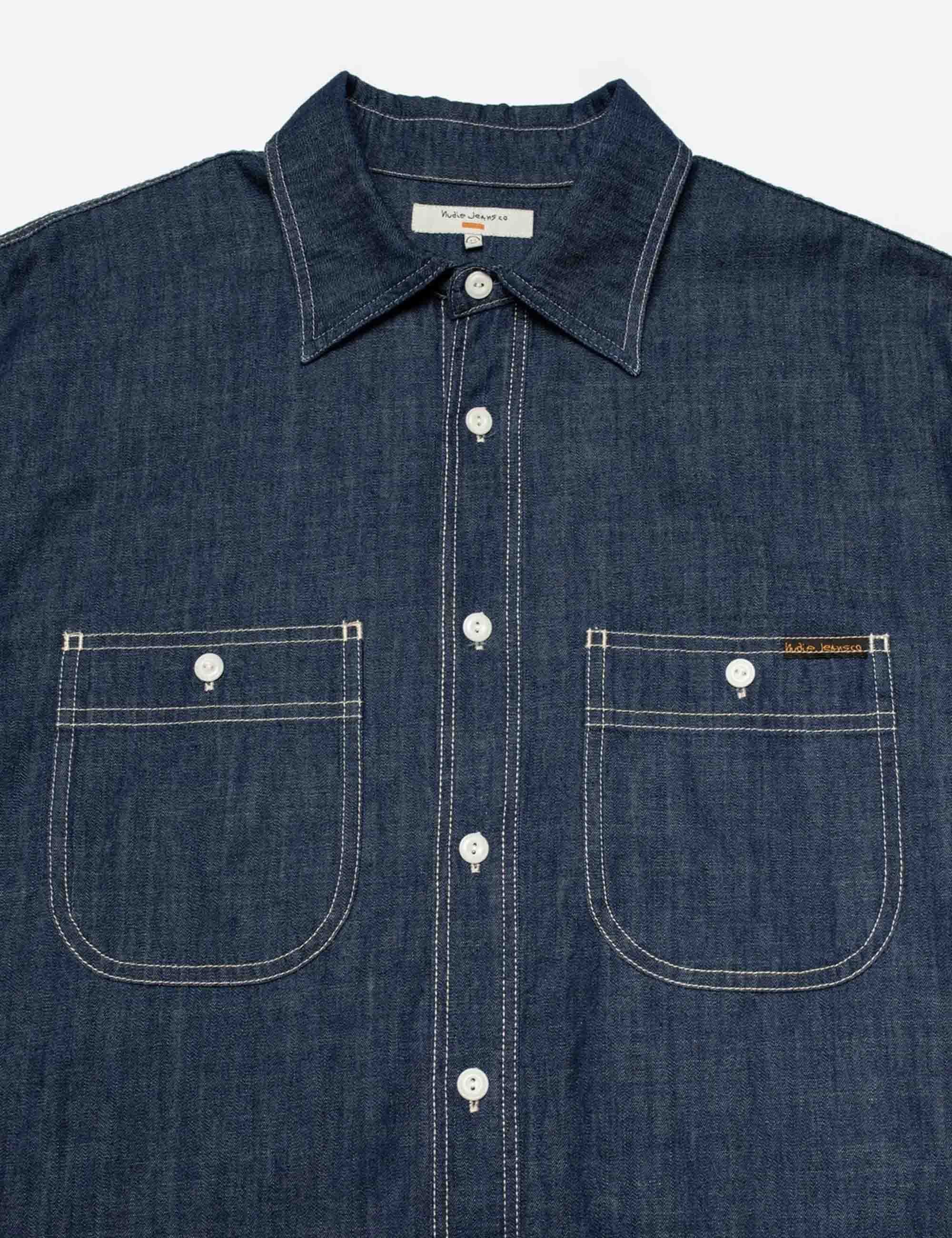 Julian Denim Shirt - Blue - Image 5