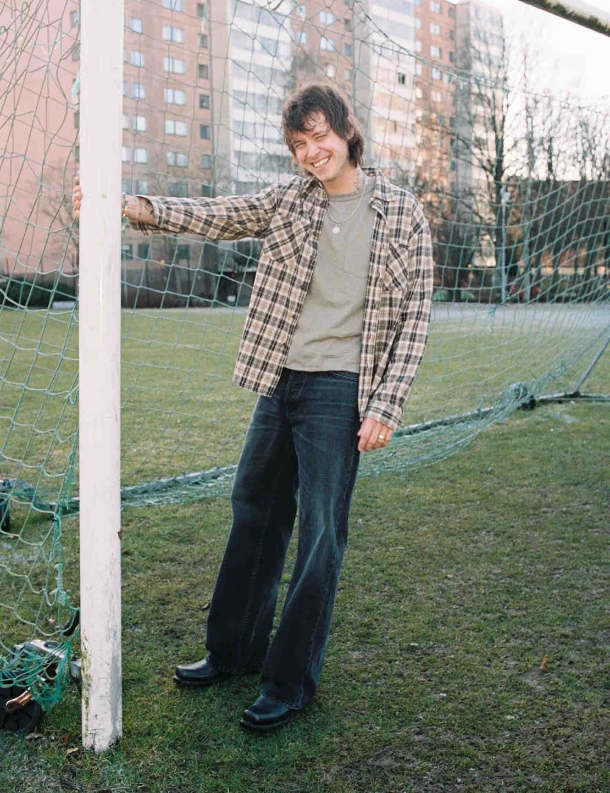 Julian Worker Check Shirt - Brown - Image 2