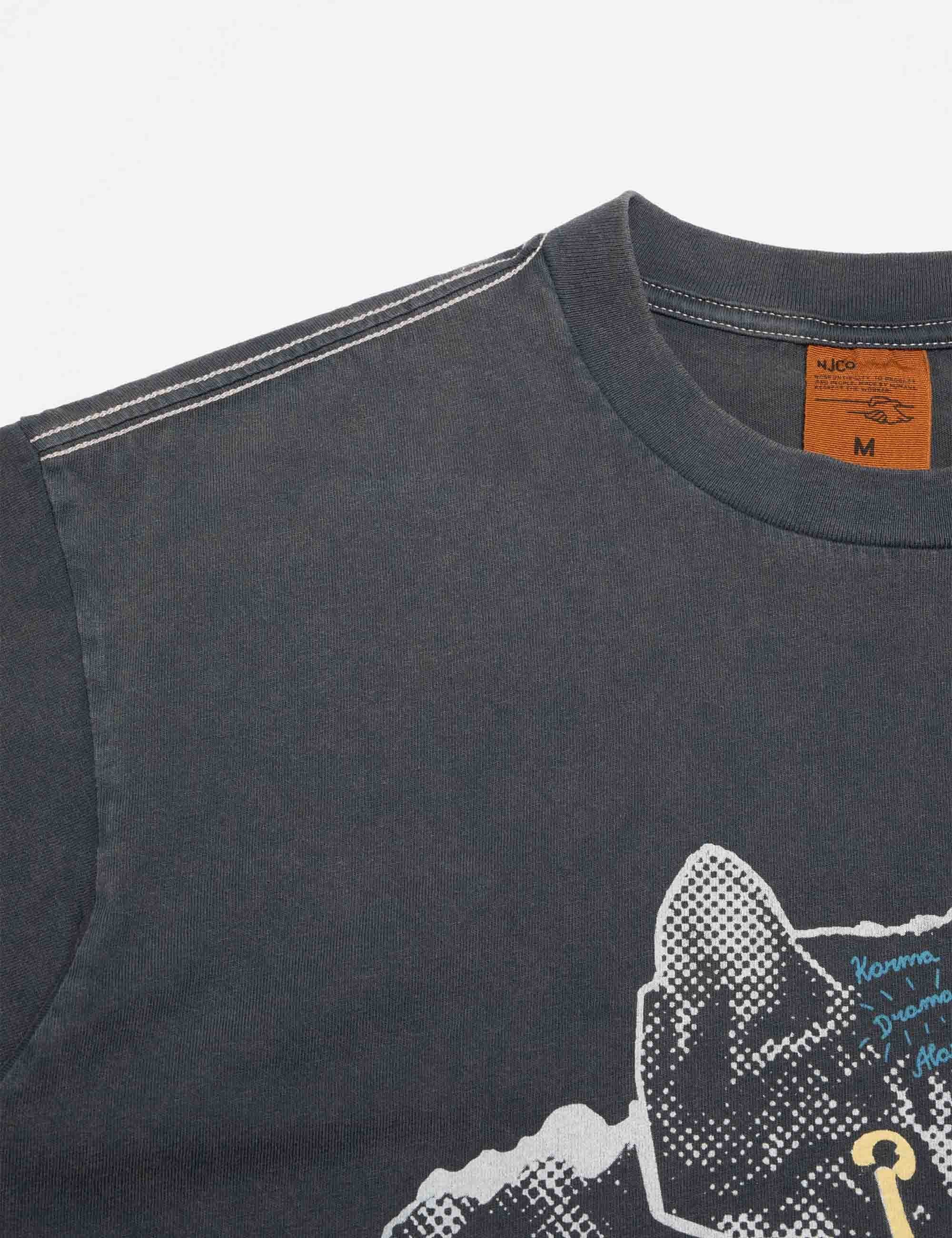 Koffe Karma Kat T-Shirt - Anthacite - Image 3