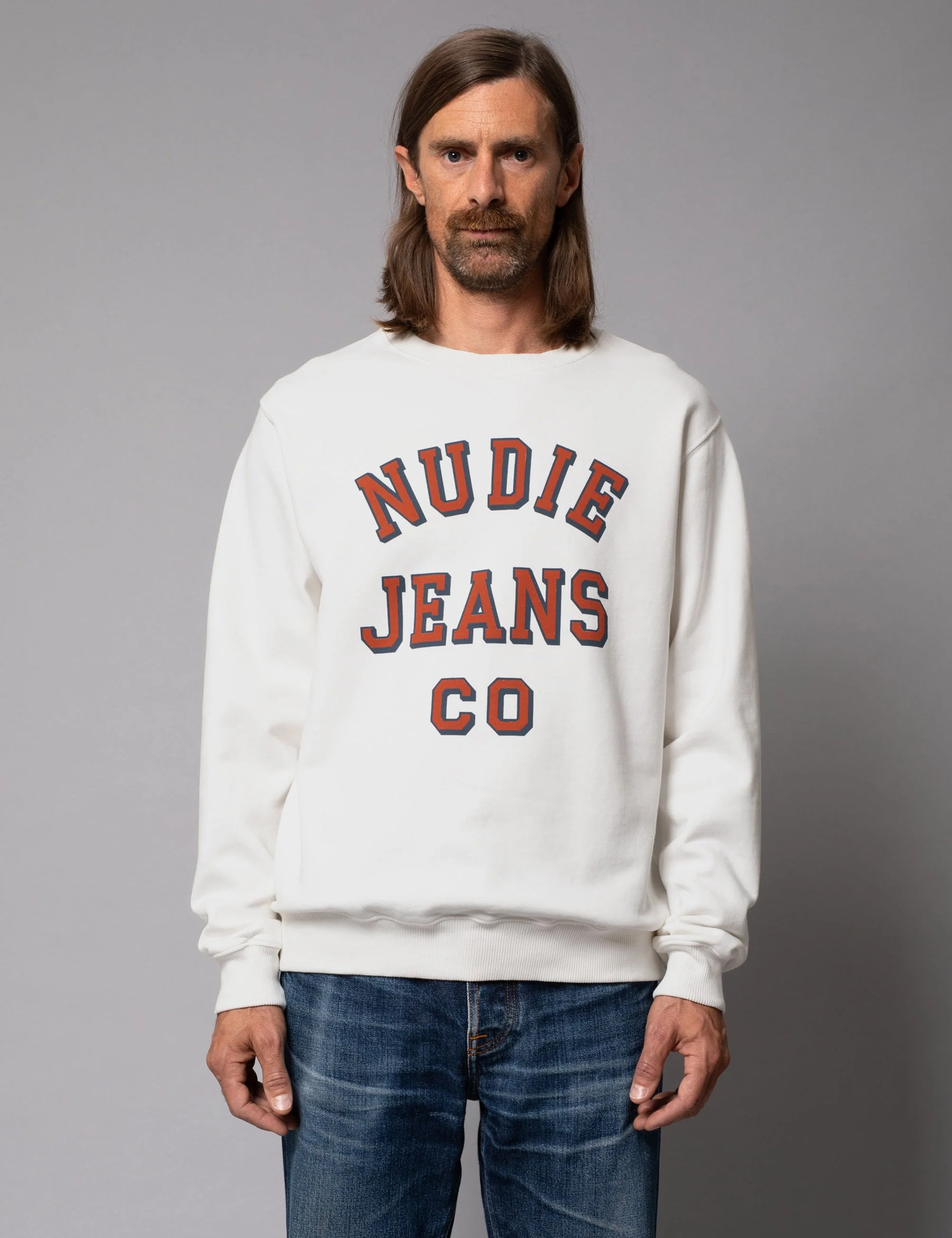 Lasse Crew Sweat - Chalk White - Image 2