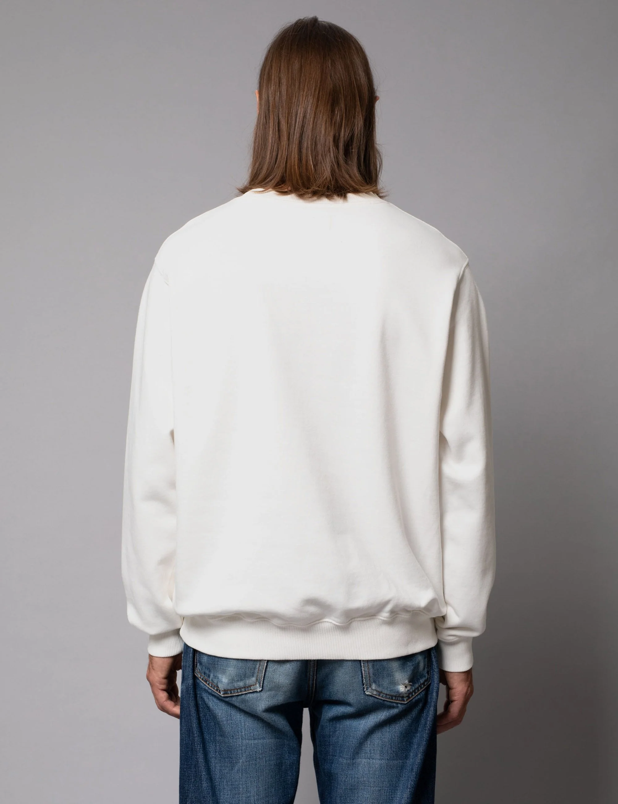 Lasse Crew Sweat - Chalk White - Image 4