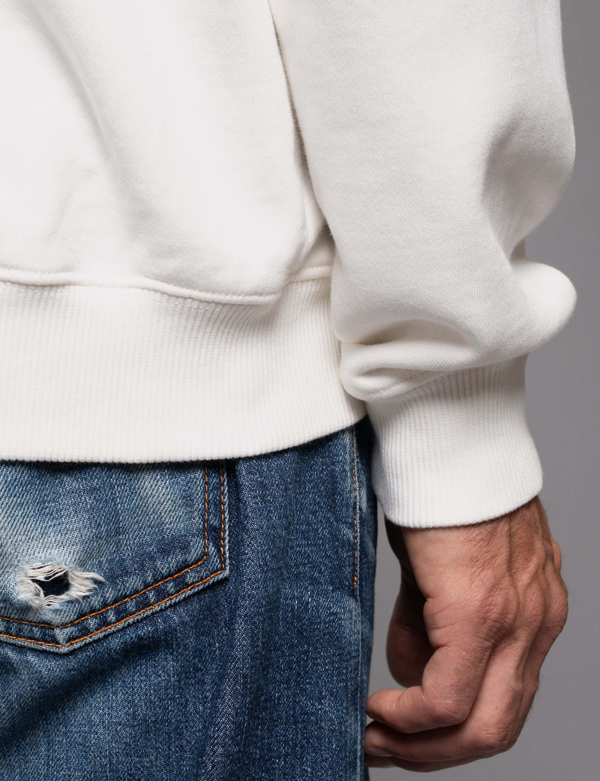 Lasse Crew Sweat - Chalk White - Image 5