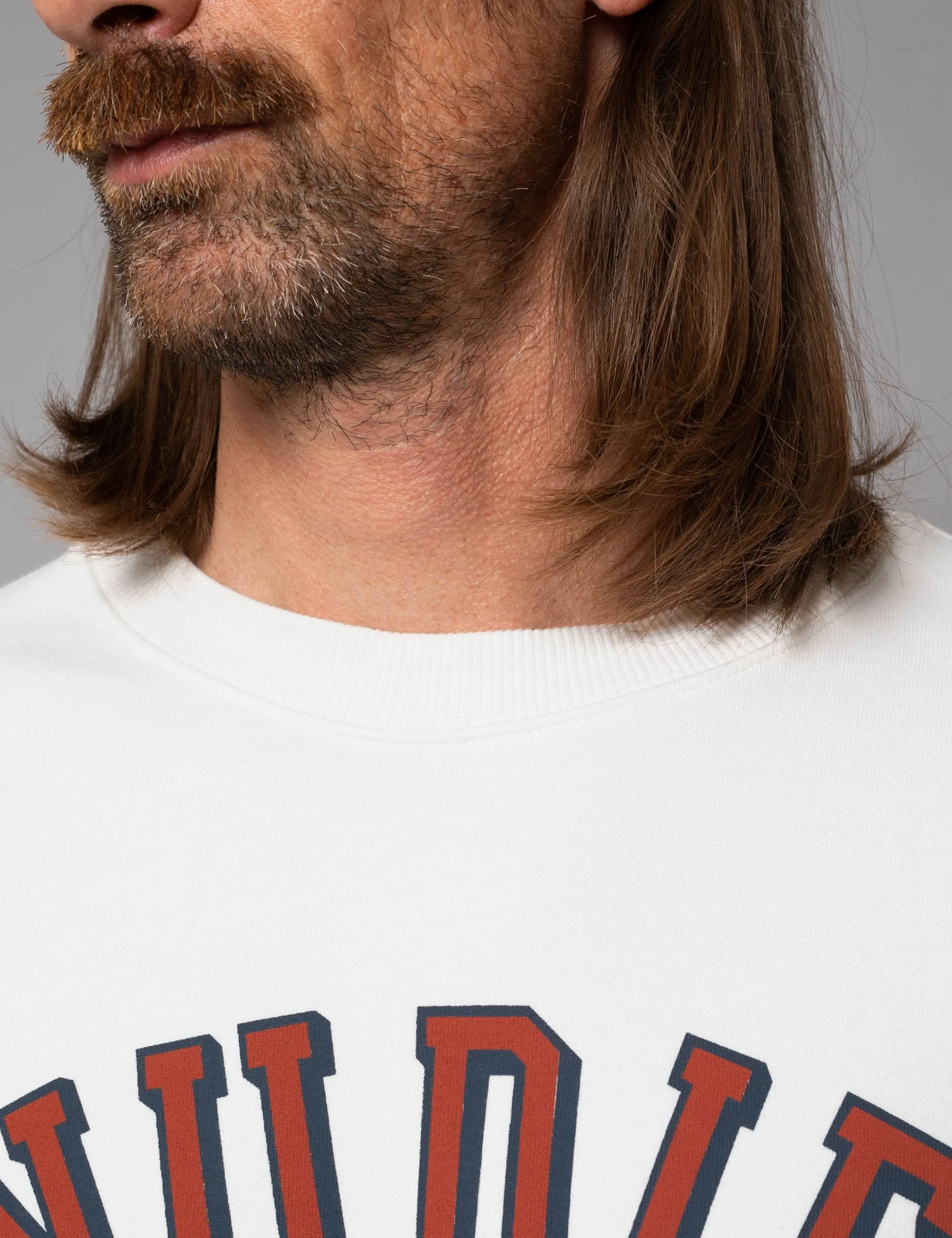 Lasse Crew Sweat - Chalk White - Image 6