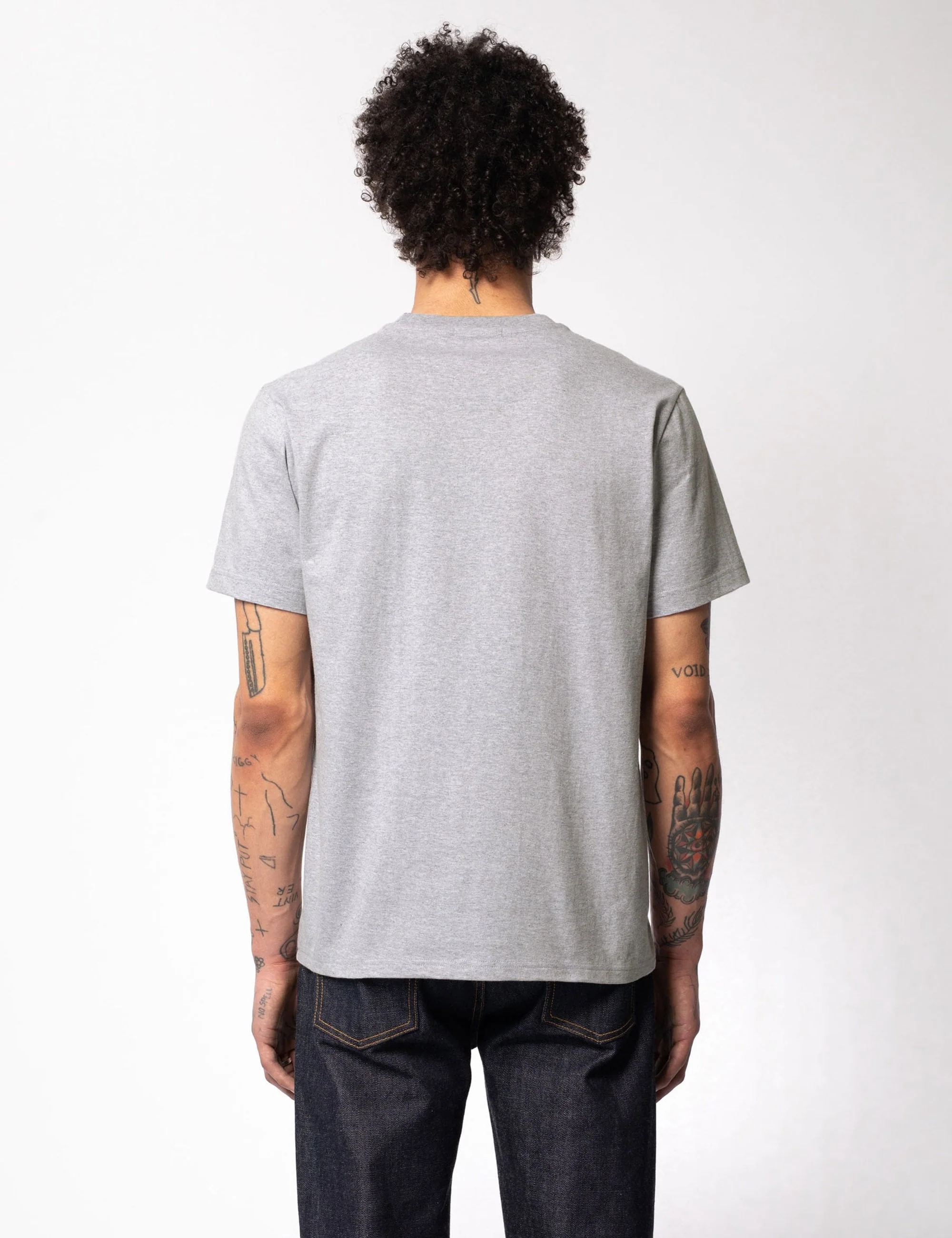 Roy Logo T-Shirt - Grey Melange - Image 5