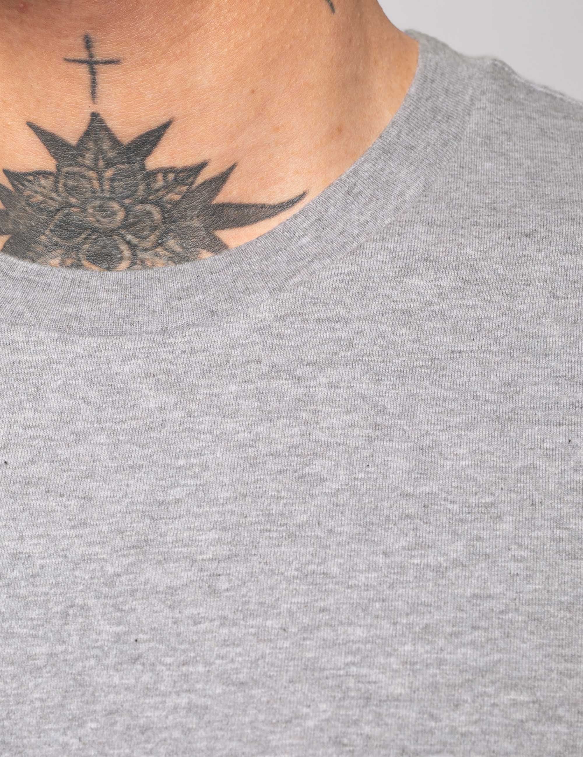 Roy Logo T-Shirt - Grey Melange - Image 8