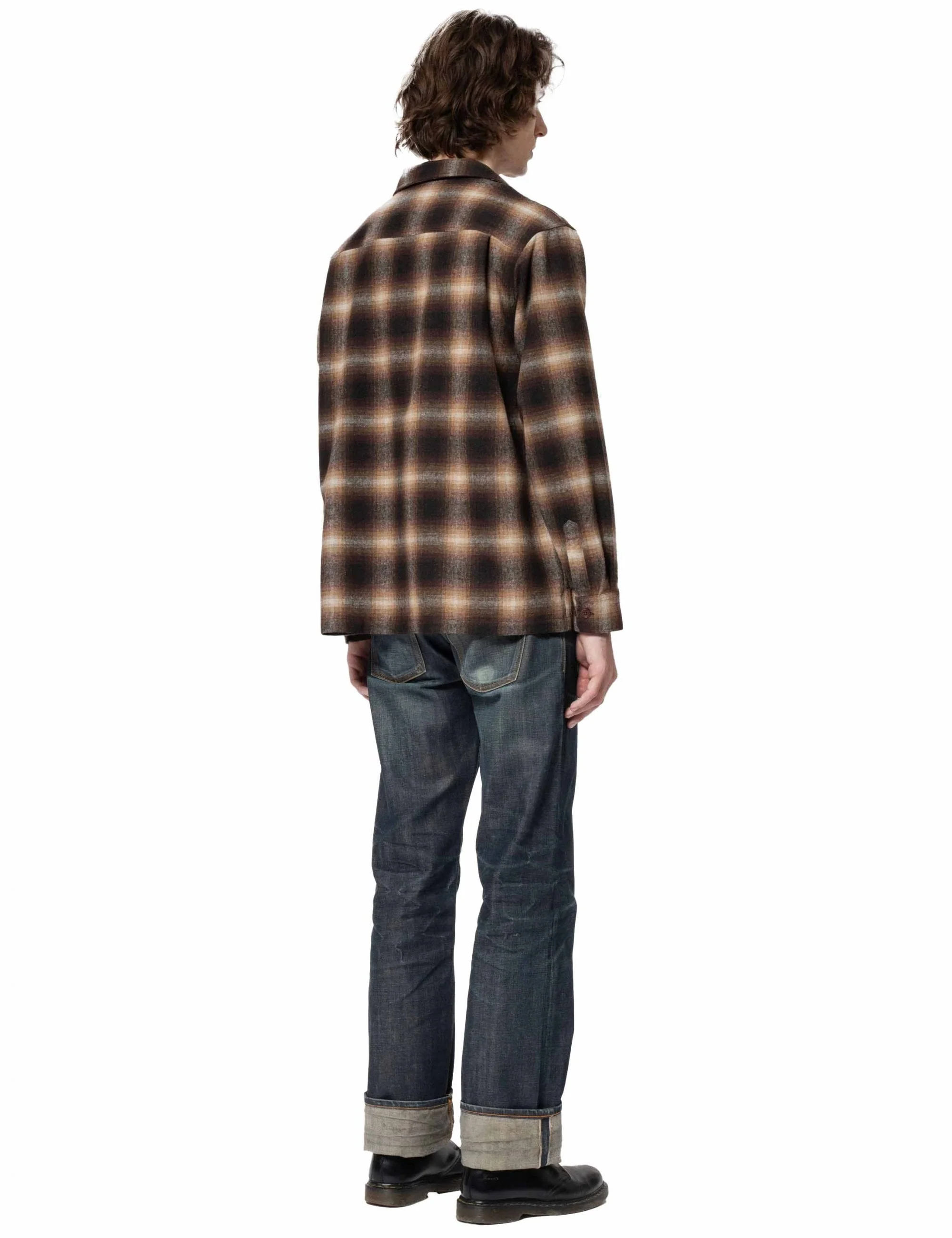 Vince Check Shirt - Brown/Beige - Image 6