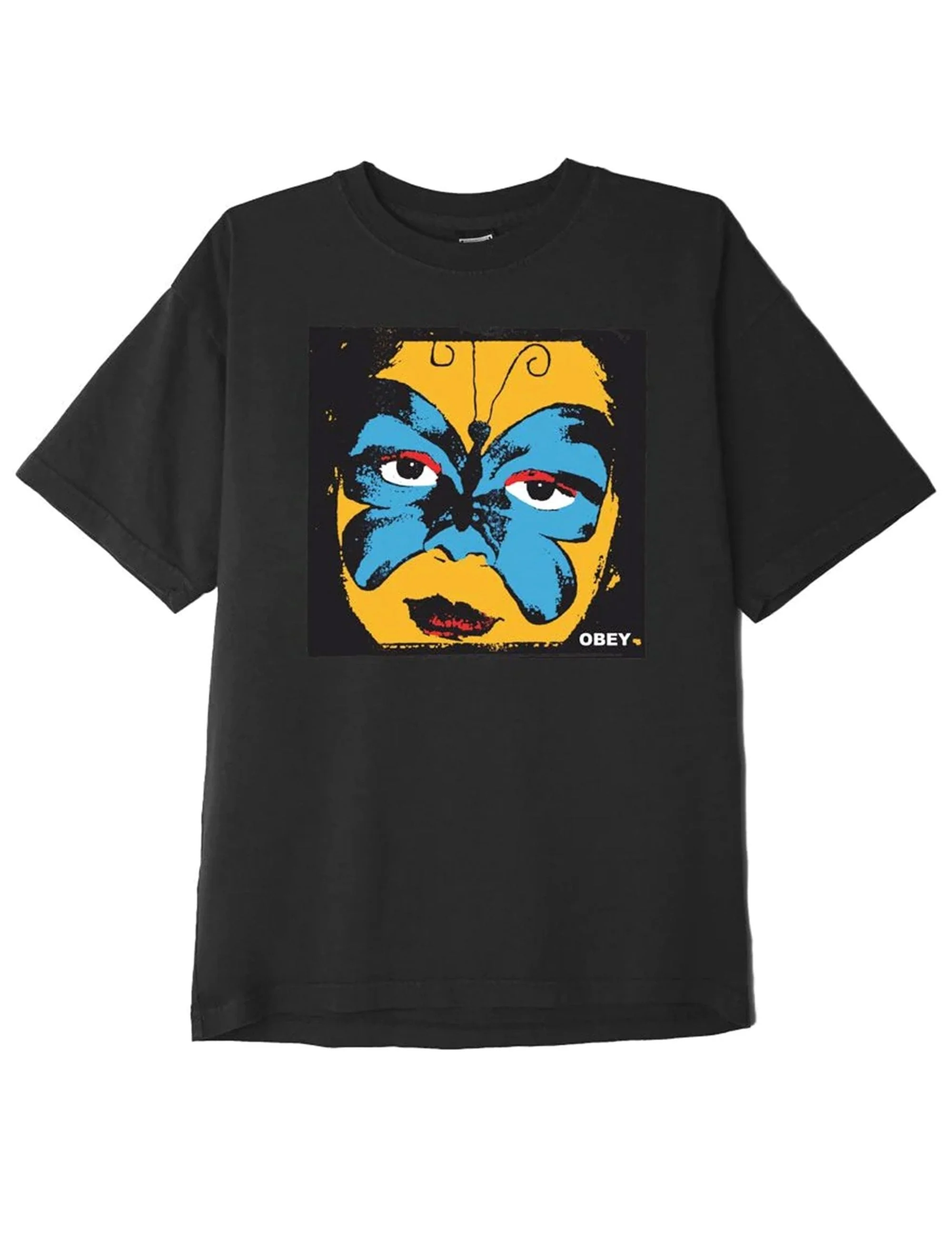 Butterfly Mask T-Shirt - Pigment Faded Black