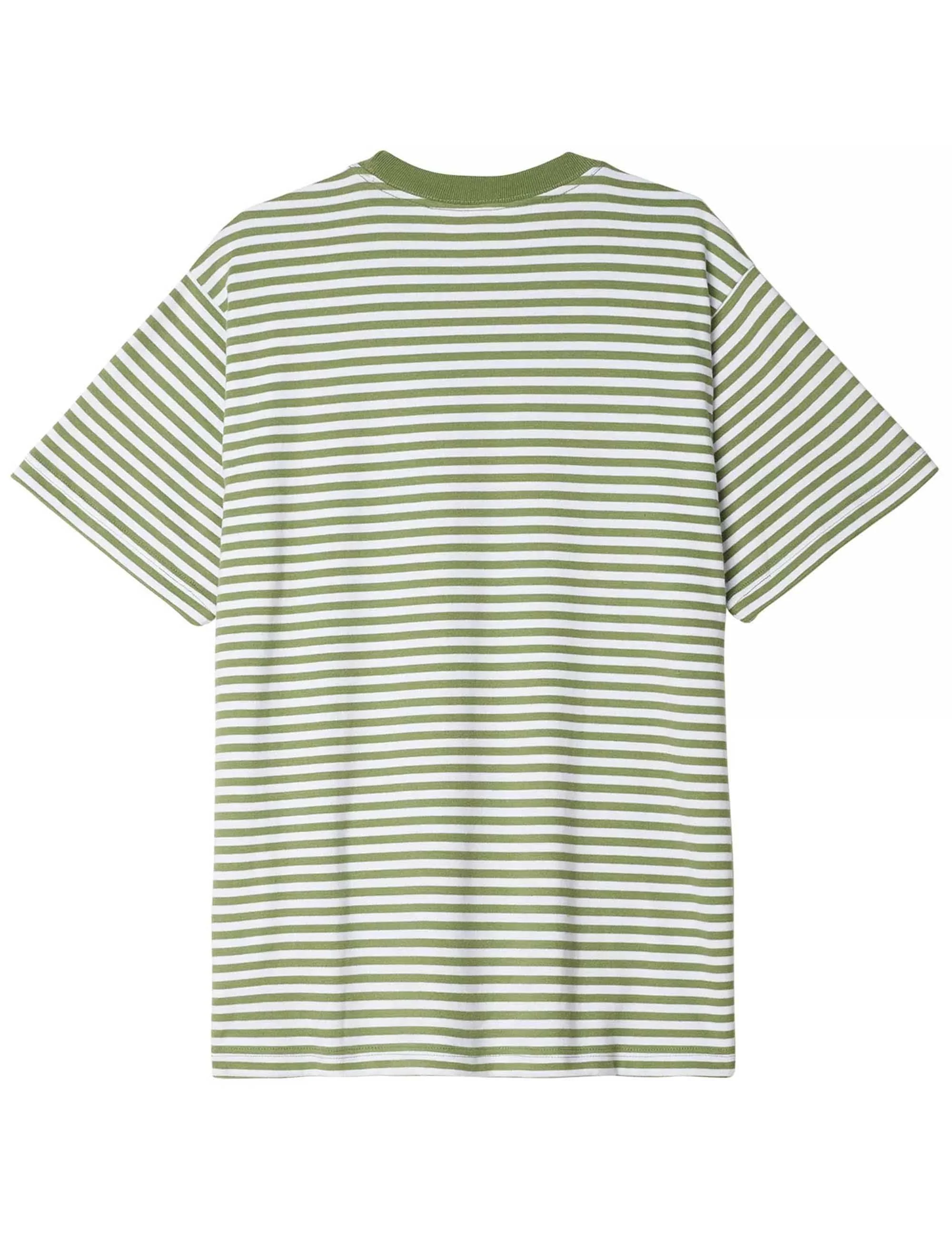 Established Works Eyes Stripe T-Shirt - Jade/Multi - Image 2
