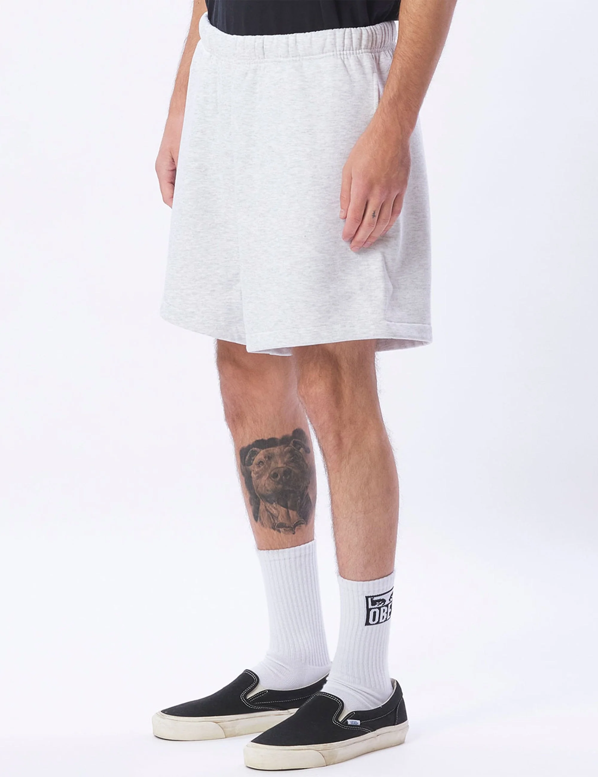 Established Works Eyes Sweat Short - Ash Grey - Image 3