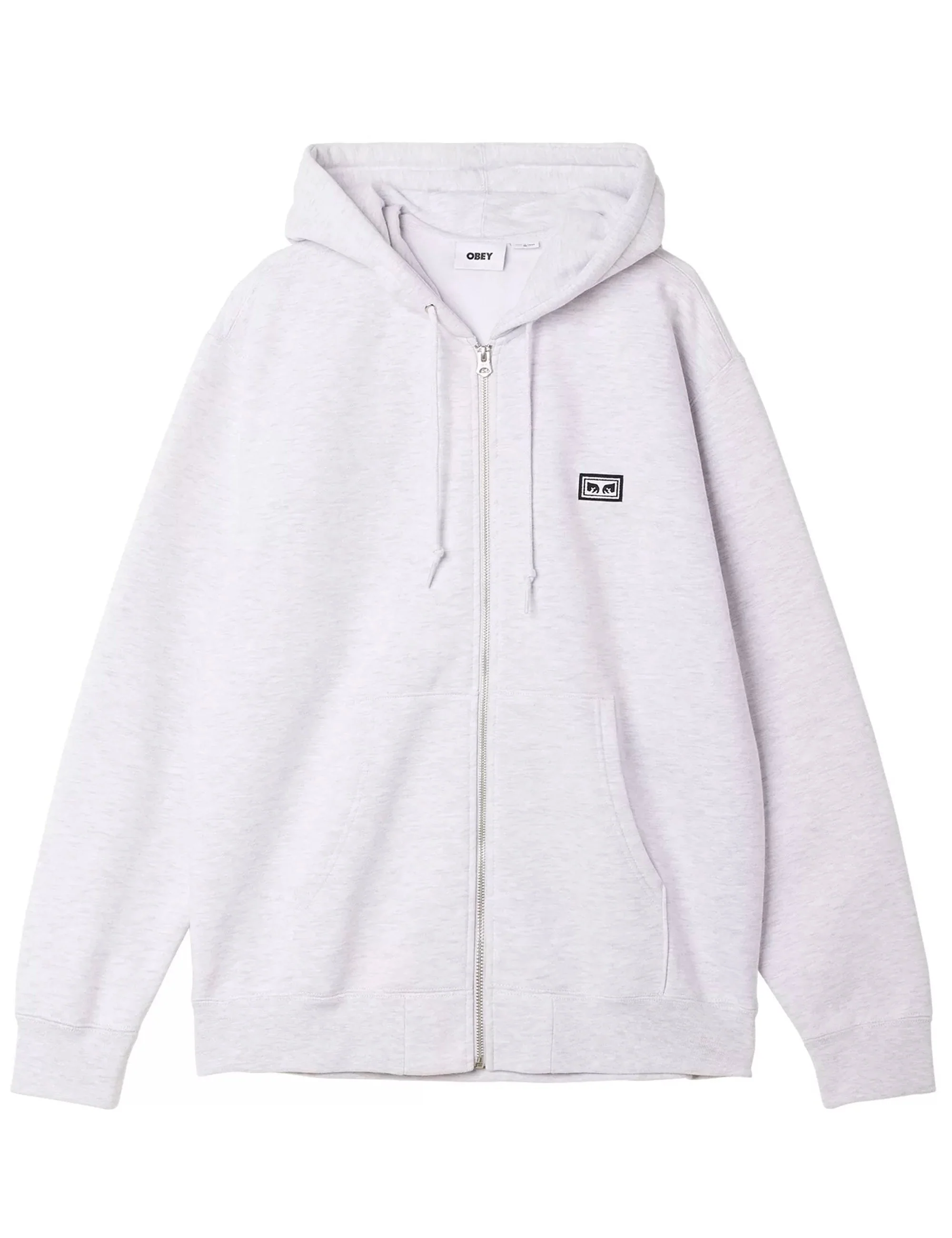 Established Works Eyes Zip Hooded Sweat - Ash Heather