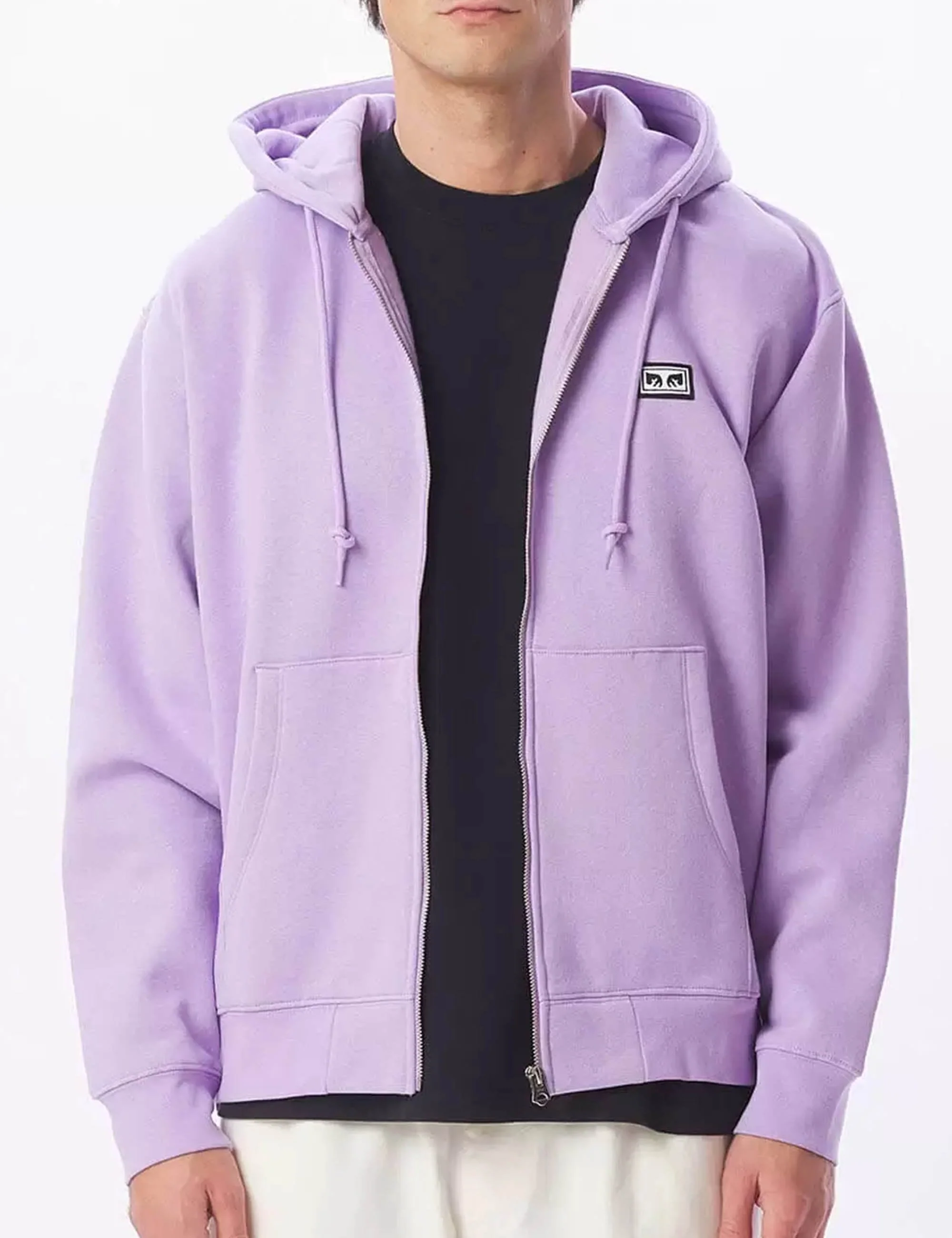 Established Works Eyes Zip Hooded Sweat - Digitial Lavender - Image 3