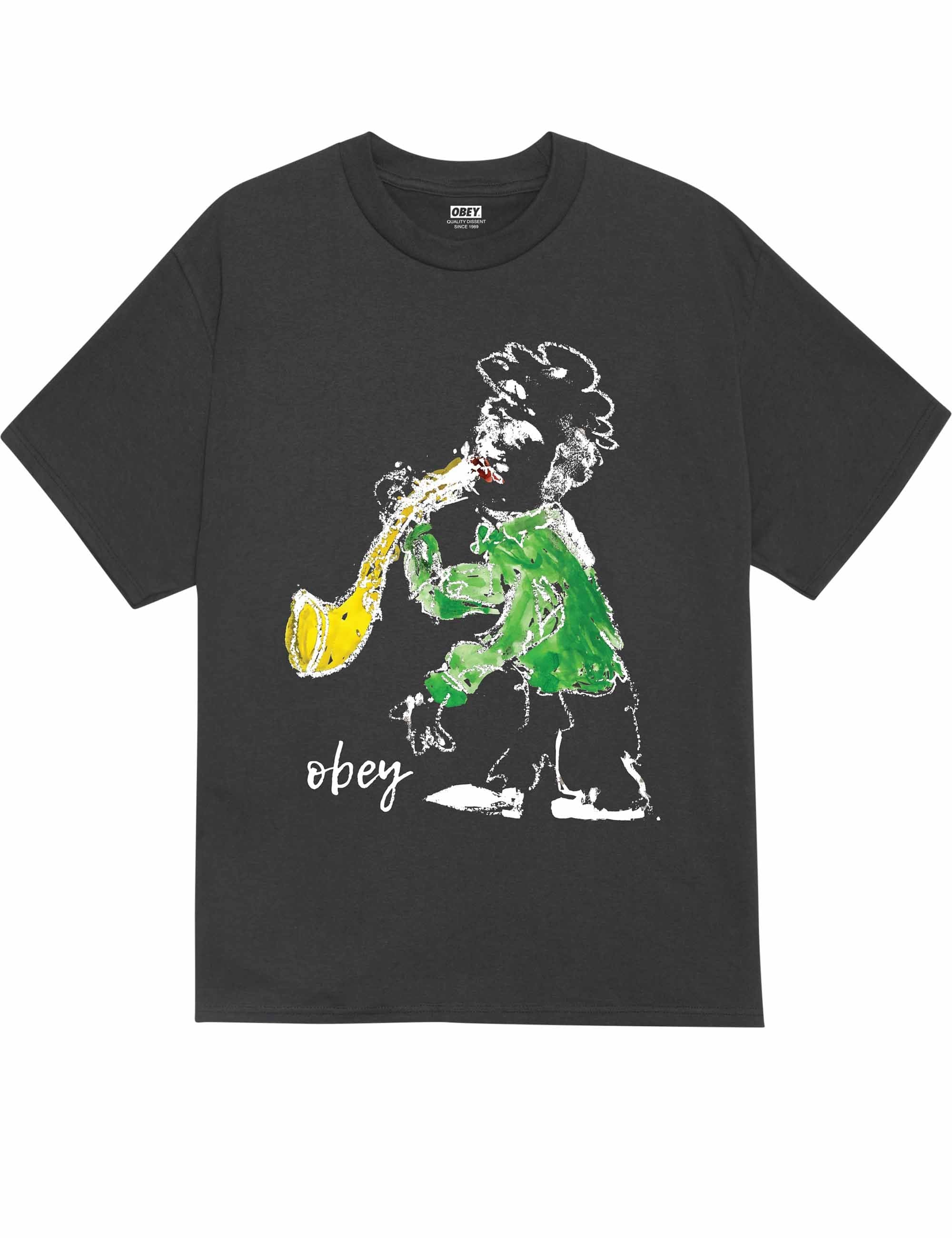 Jazz Player T-Shirt - Vintage Black