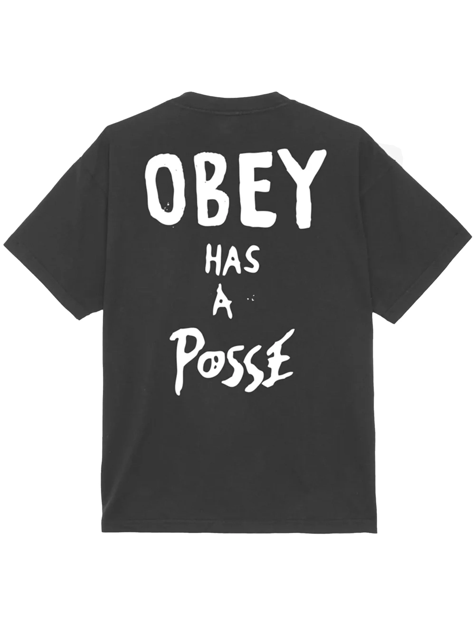 Obey Has A Posse Heavyweight T-Shirt - Vintage Black