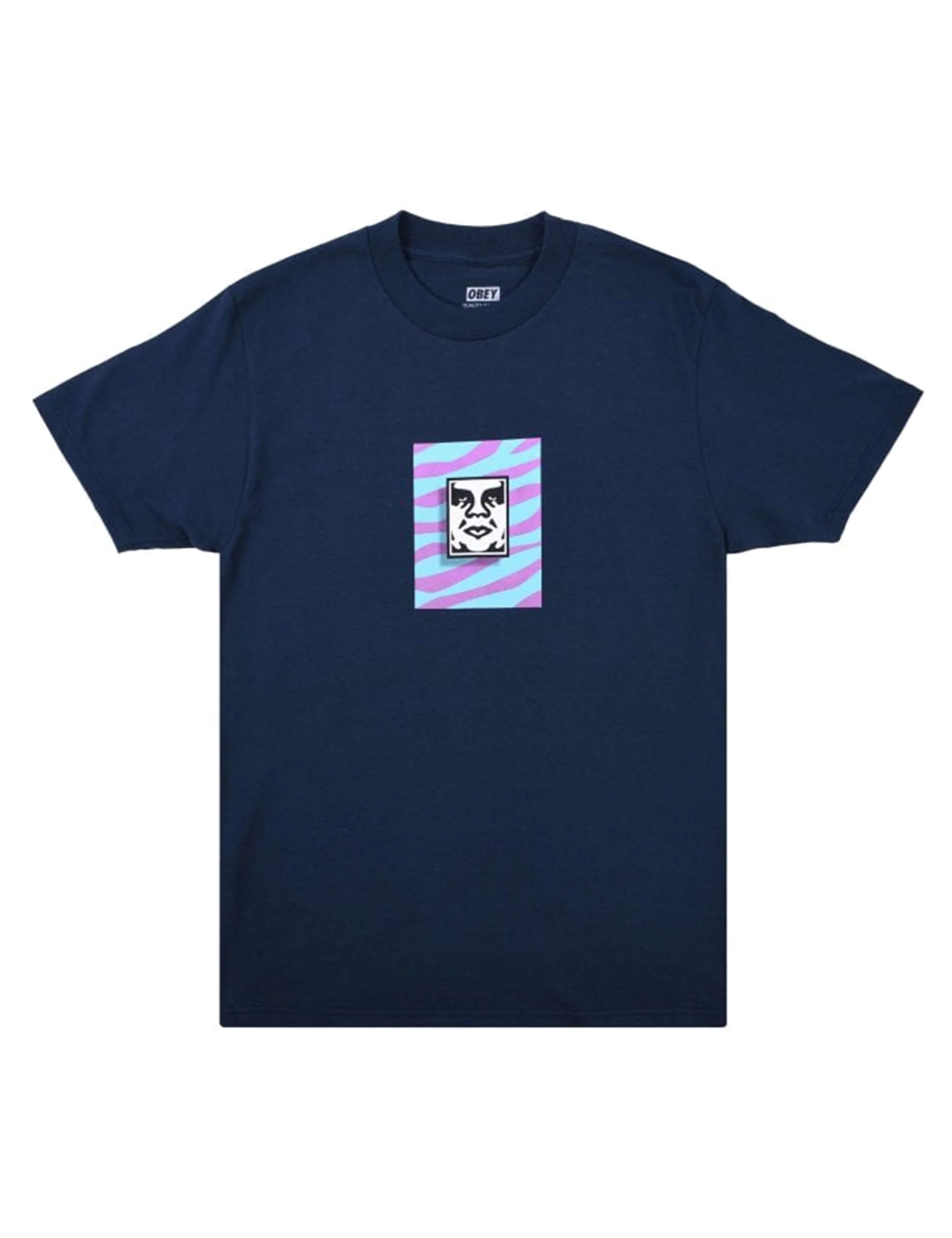 Stripped Icon T-Shirt - Navy