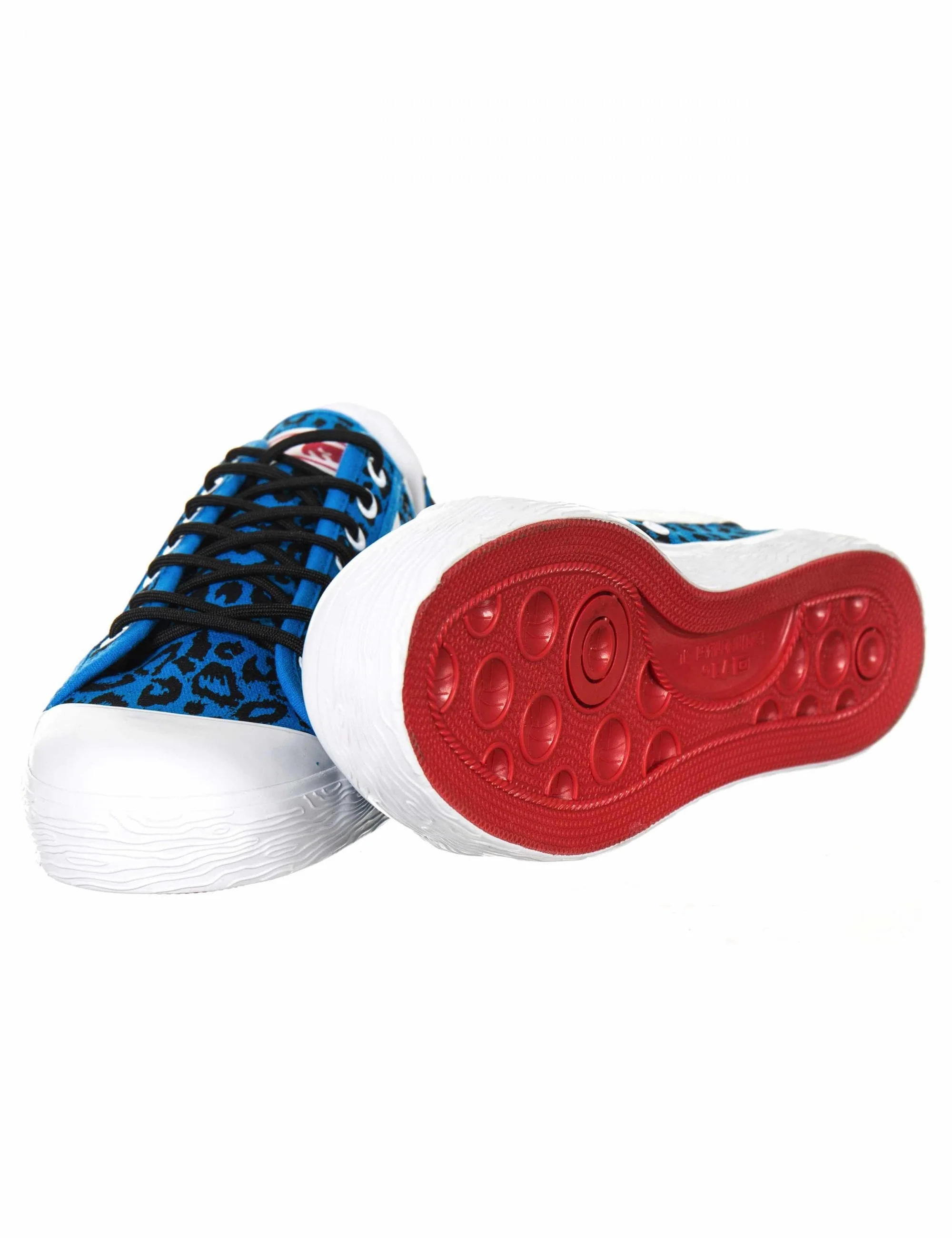 x Warrior Lo Trainers - Leopard Sky Azure - Image 4