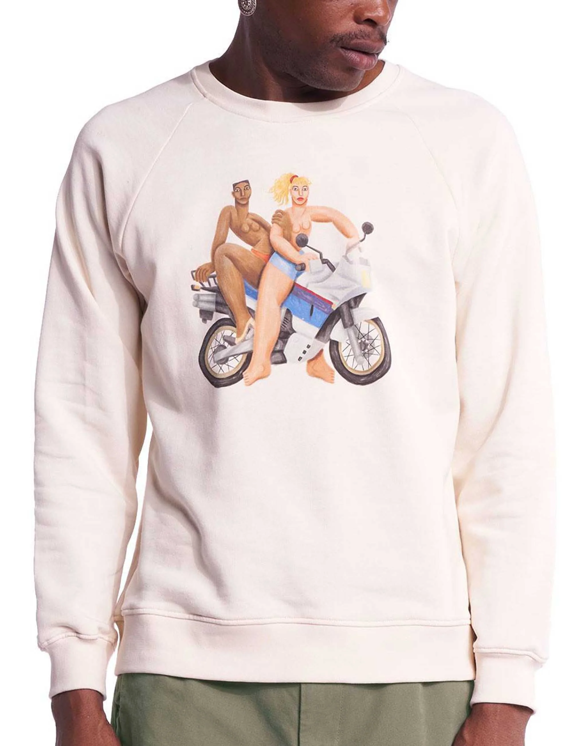 Free Wheels Sweatshirt - Ecru