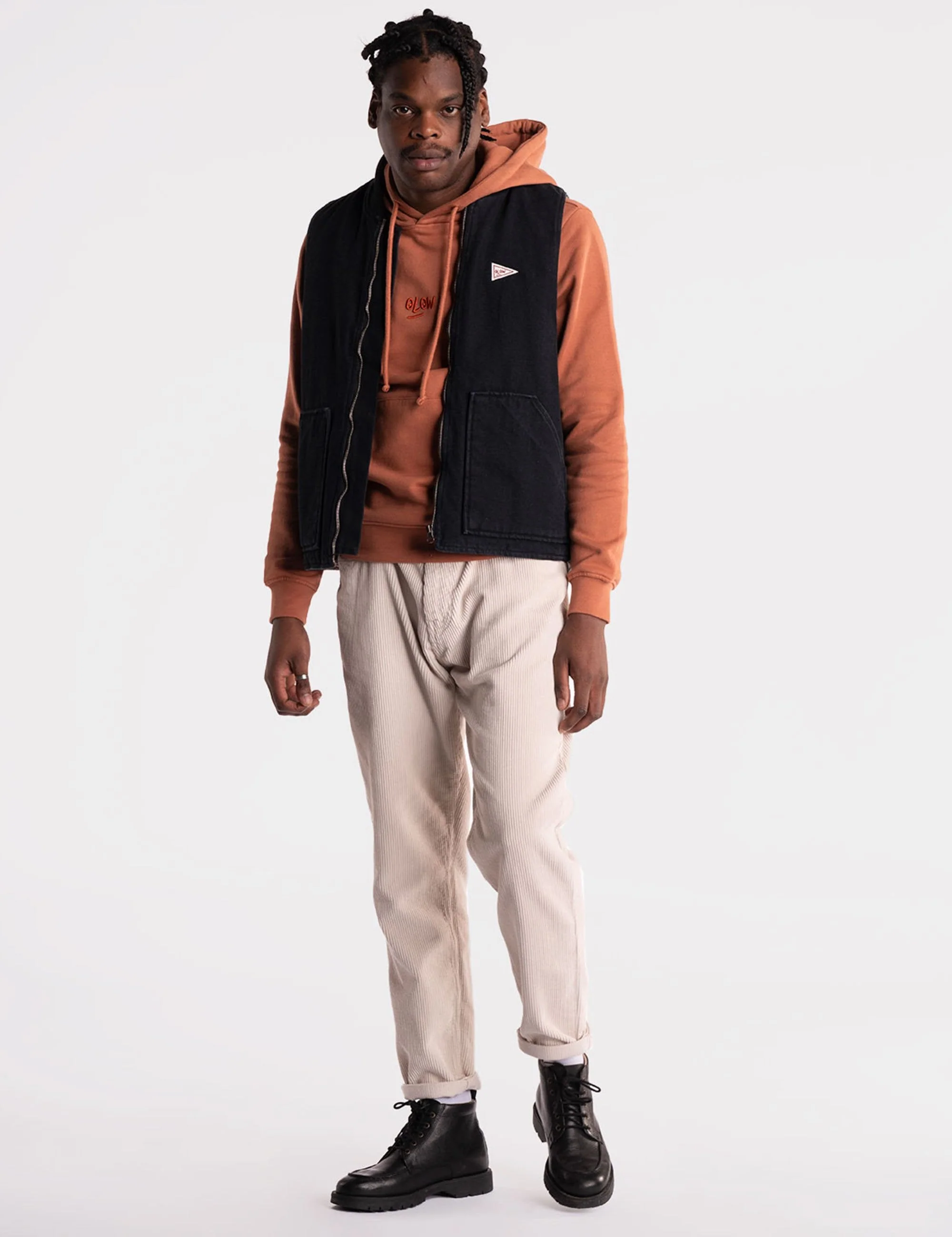 Niro Denim Vest - Black Denim - Image 2