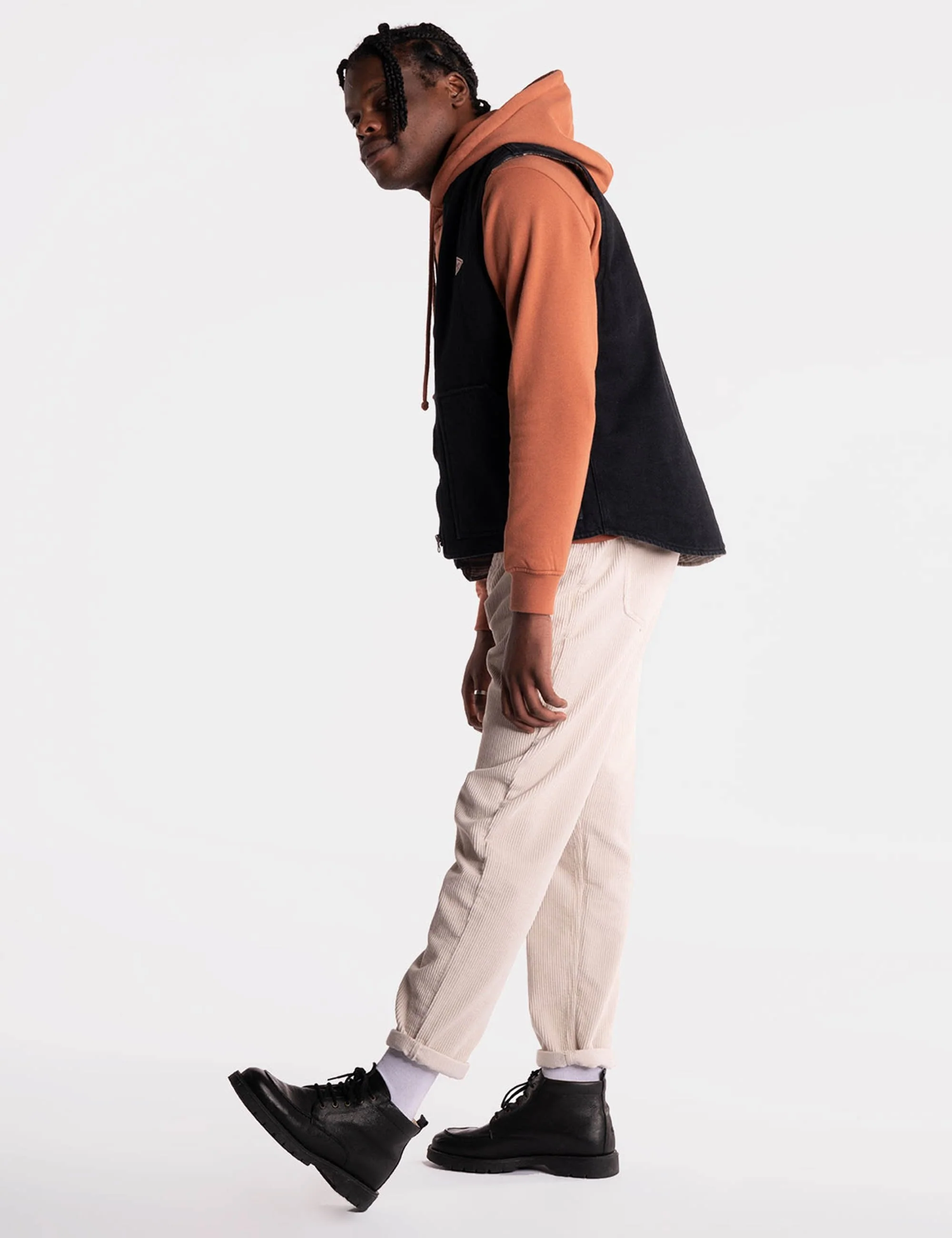 Niro Denim Vest - Black Denim - Image 3