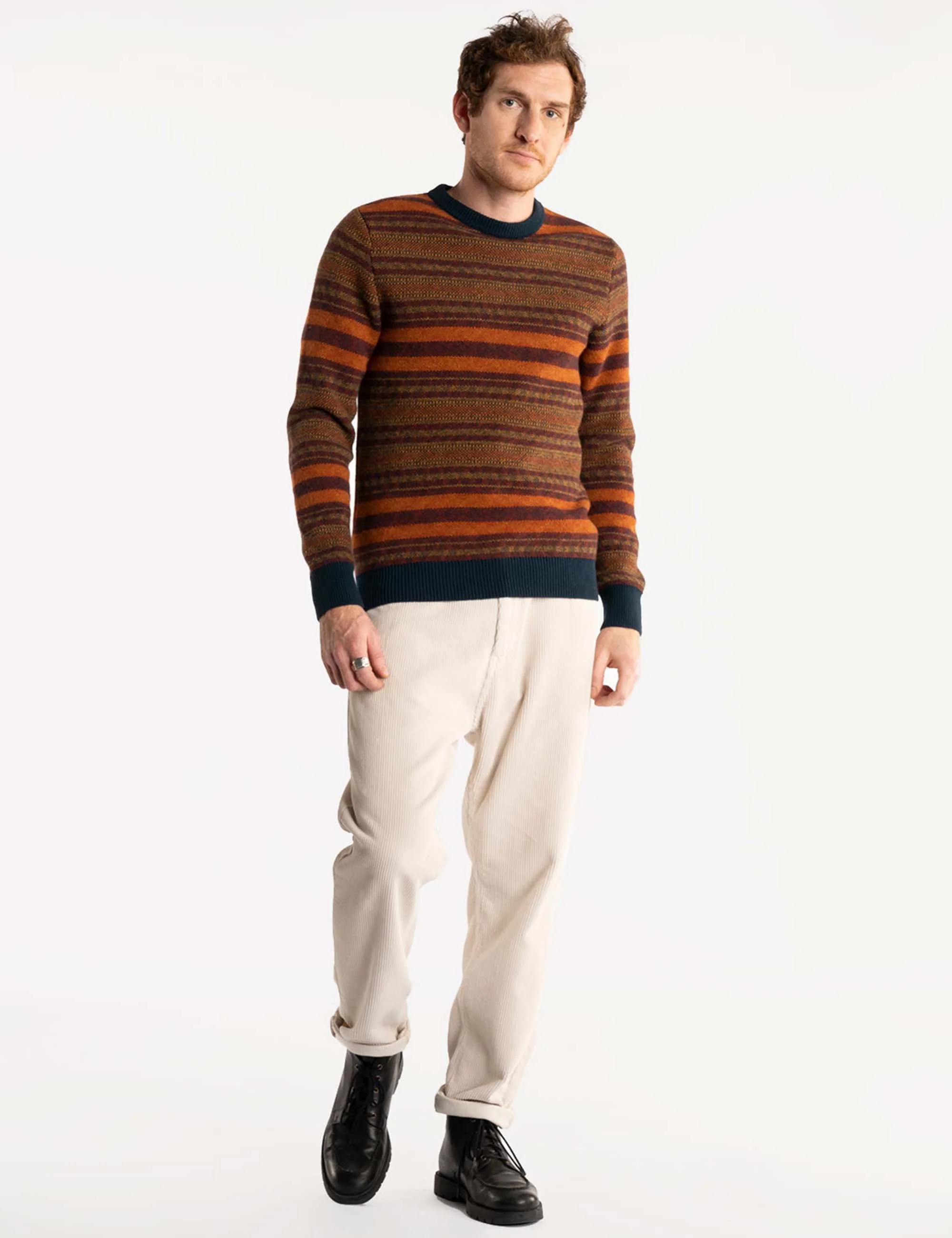 Shift Knit Sweater - Brick - Image 2