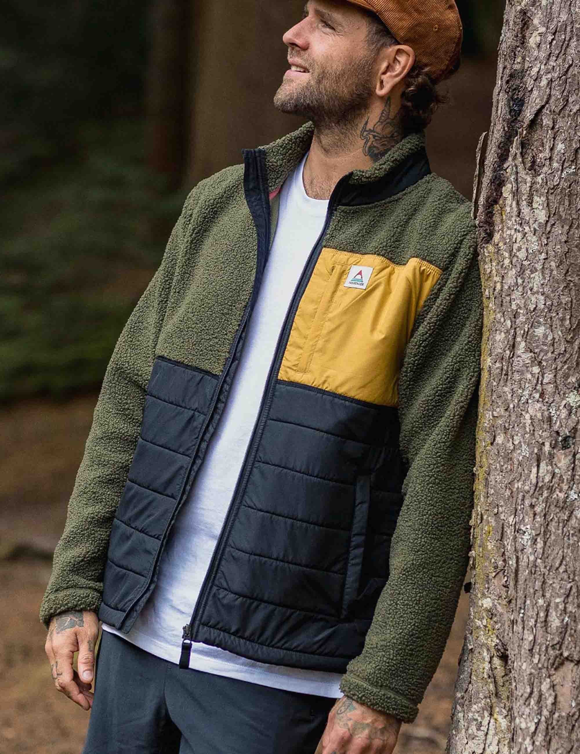 Born Explorer Lined Fleece Jacket - Khaki - Image 2
