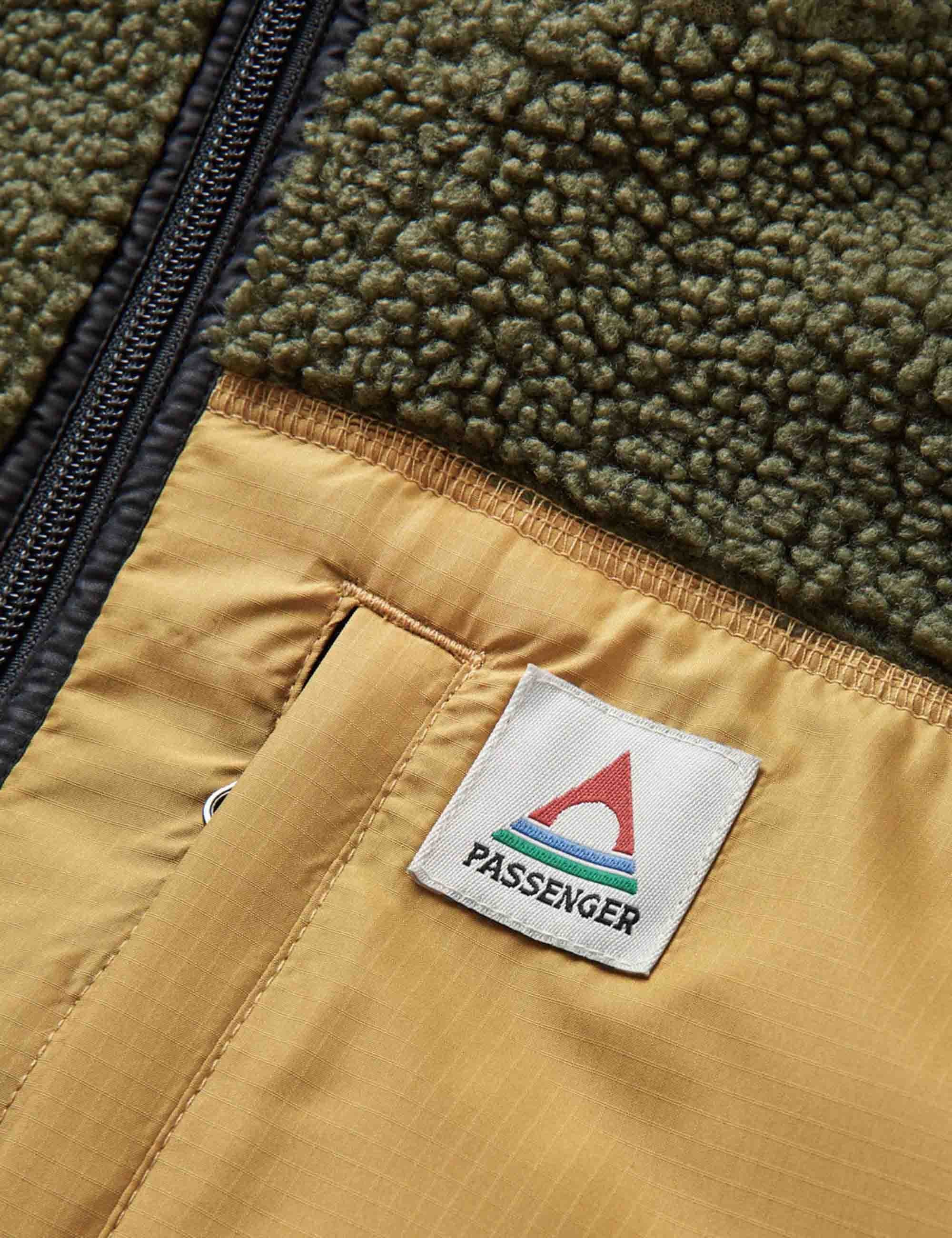 Born Explorer Lined Fleece Jacket - Khaki - Image 4