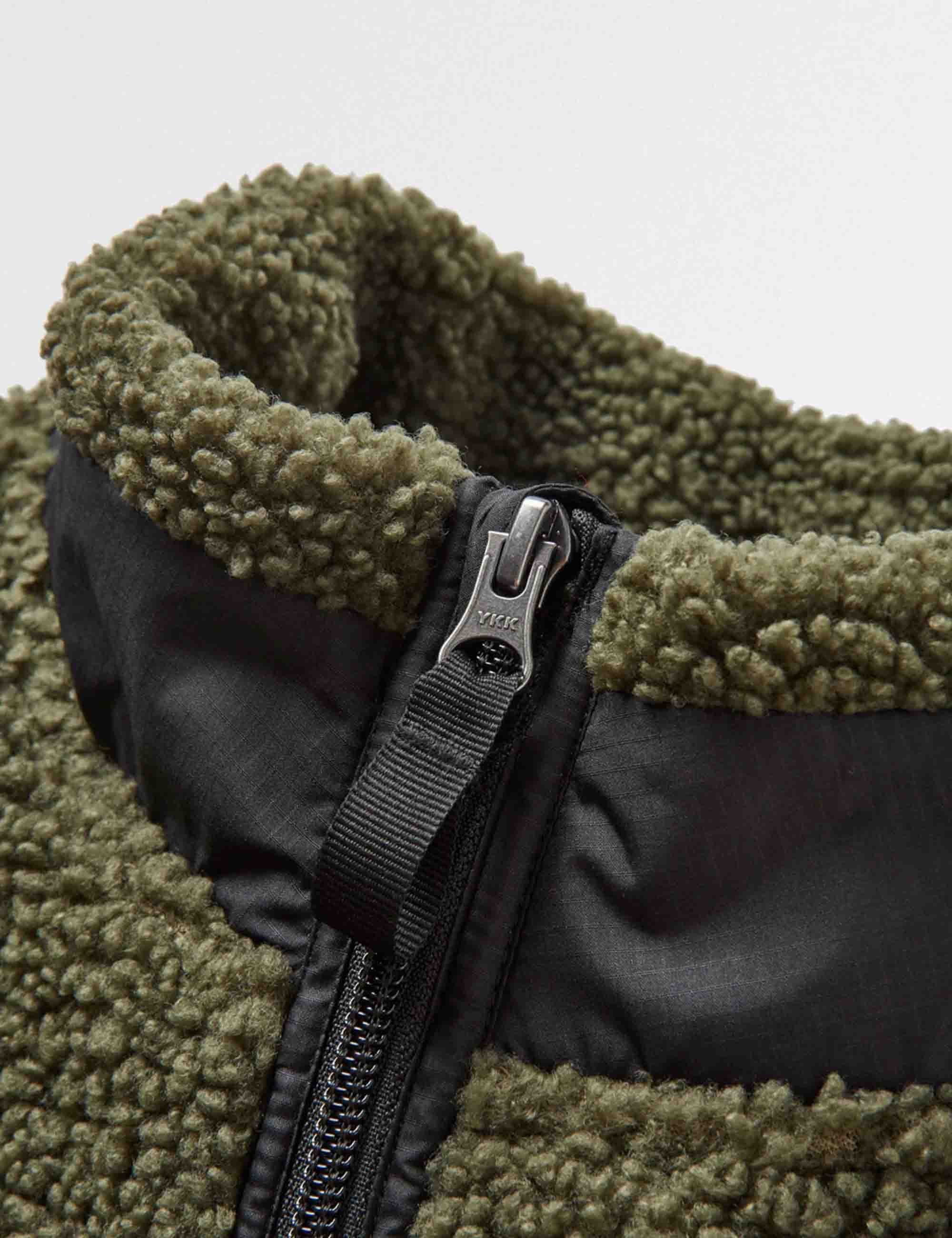 Born Explorer Lined Fleece Jacket - Khaki - Image 6