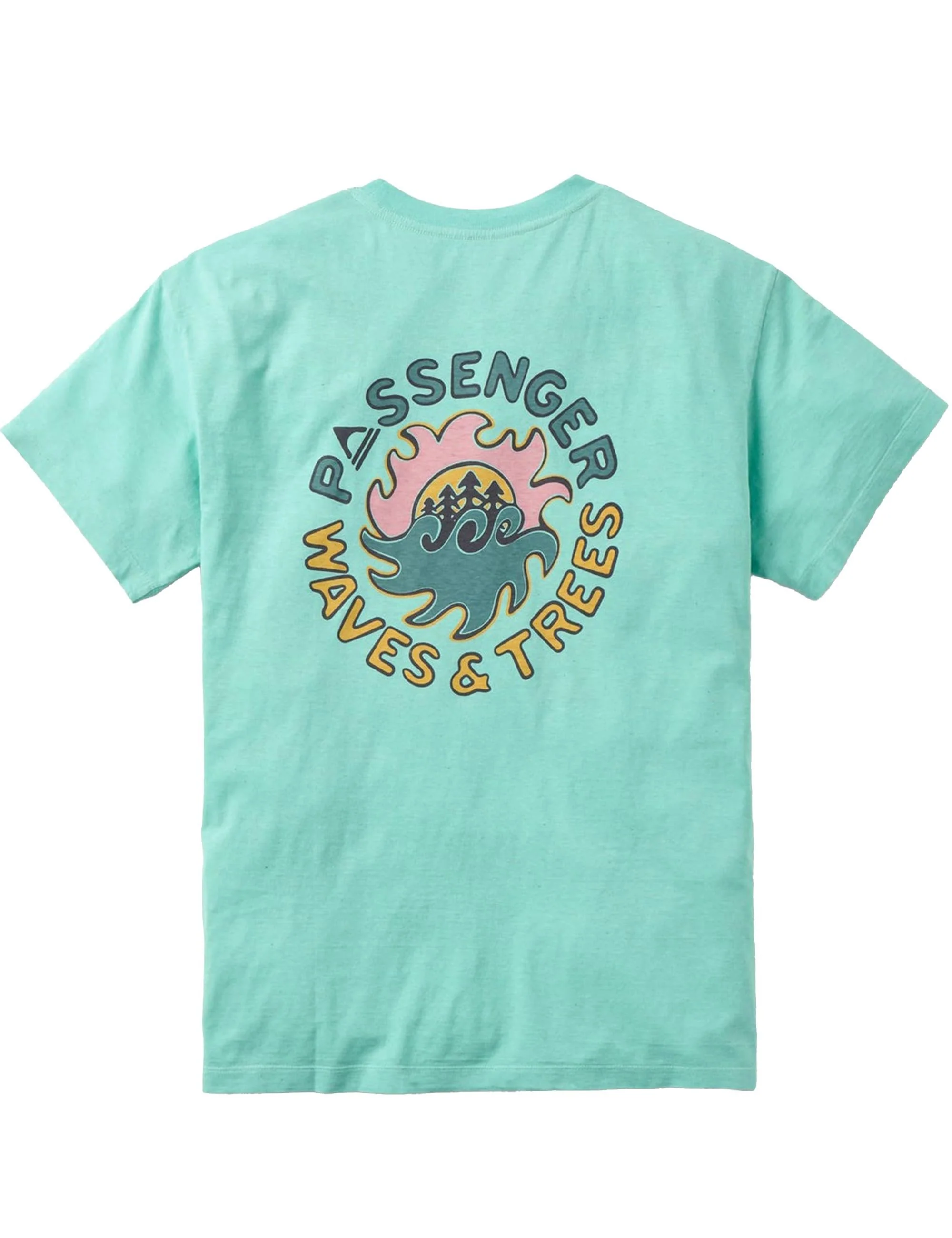 Dune Recycled Cotton T-Shirt - Aqua Marl