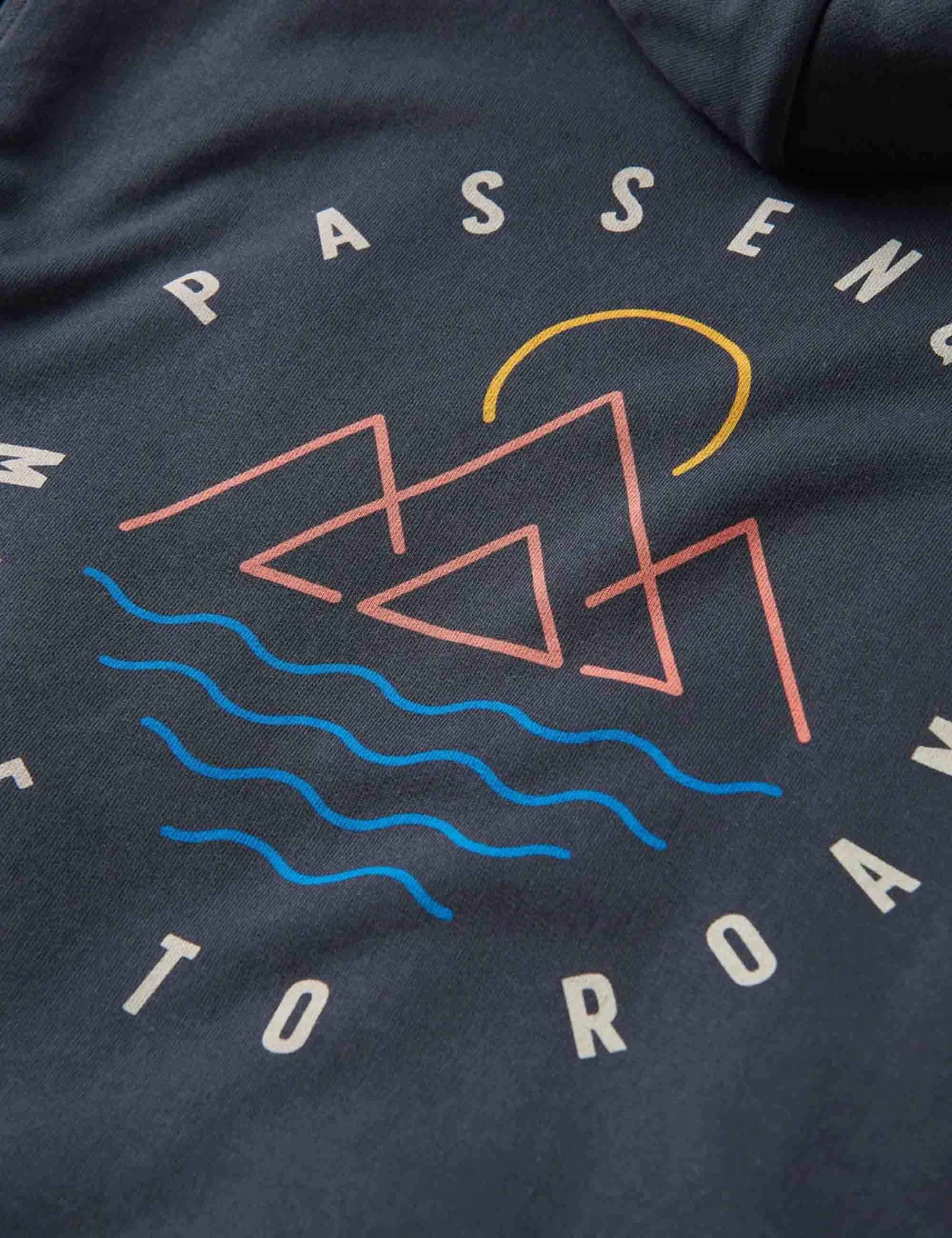 Escapism Recycled Cotton Hooded Sweat - Black - Image 3