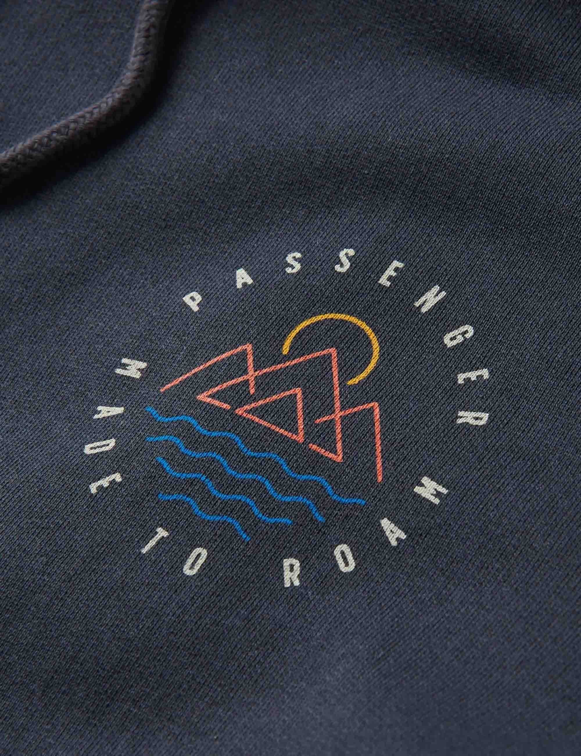 Escapism Recycled Cotton Hooded Sweat - Black - Image 5