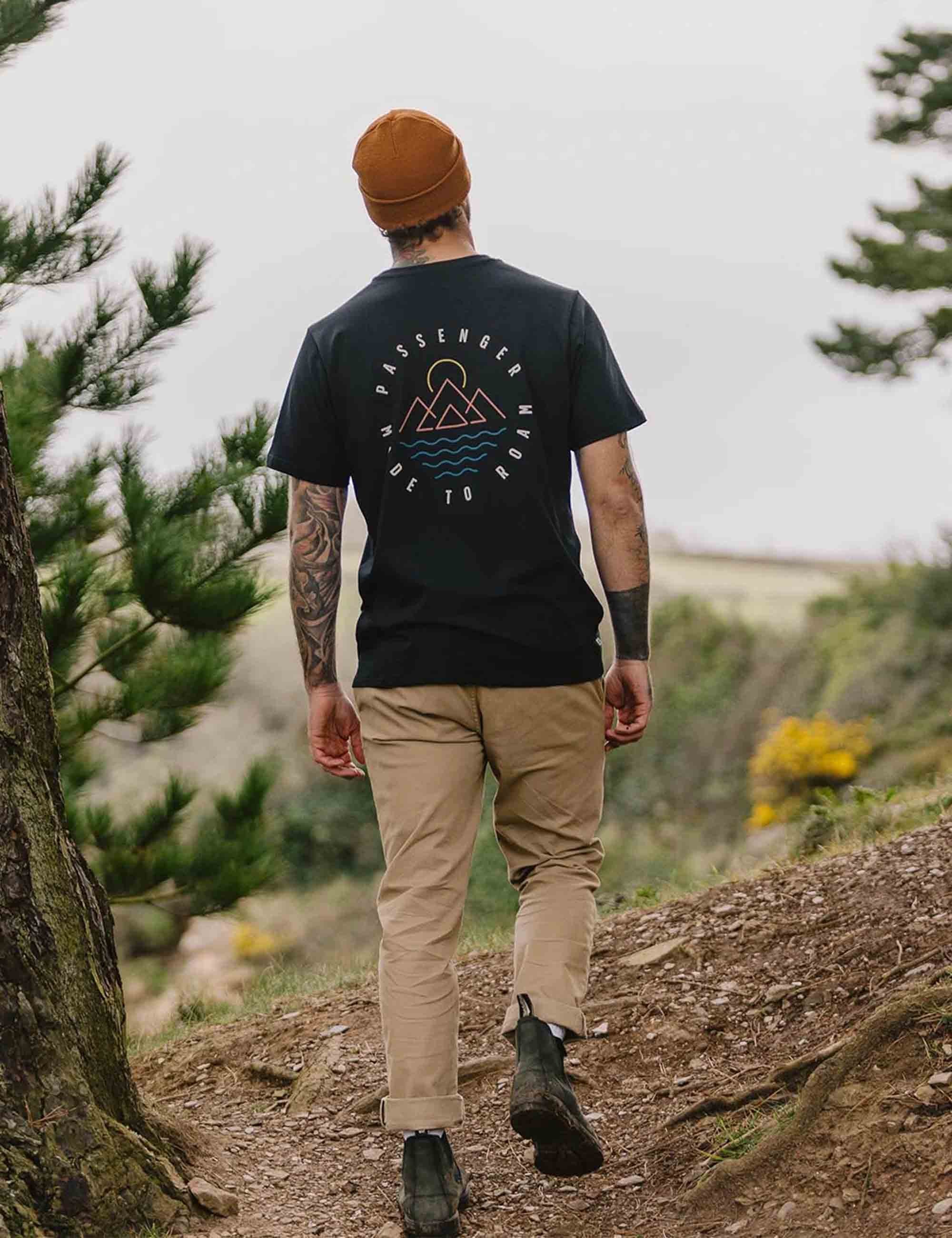 Escapism Recycled Cotton T-Shirt - Black - Image 5