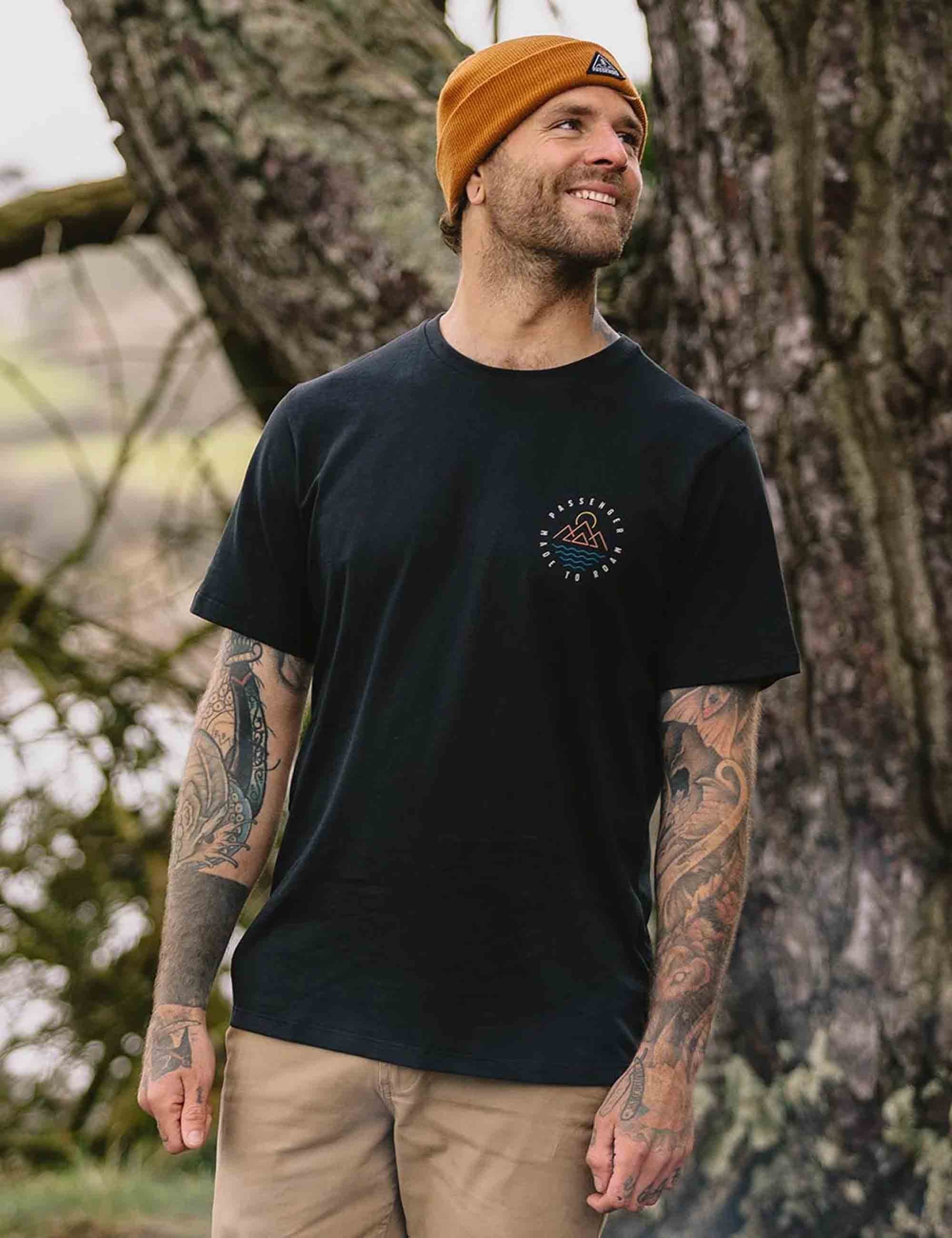 Escapism Recycled Cotton T-Shirt - Black - Image 6
