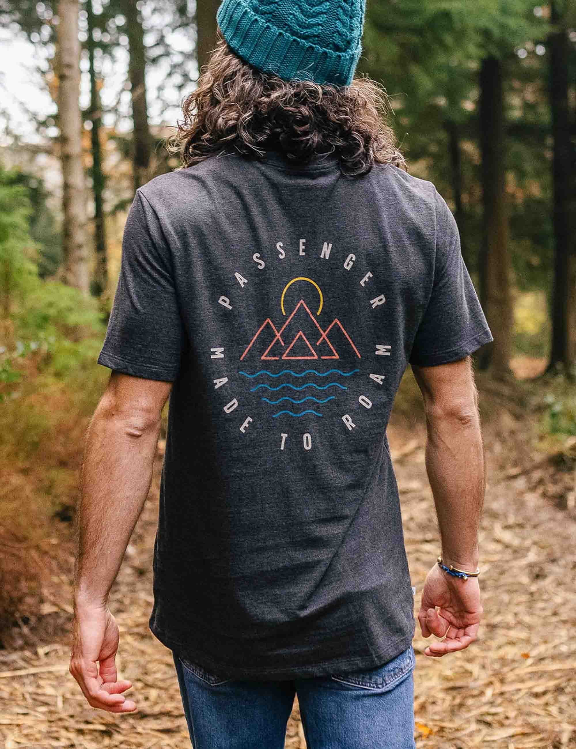 Escapism Recycled Cotton T-Shirt - Charcoal Marl - Image 2