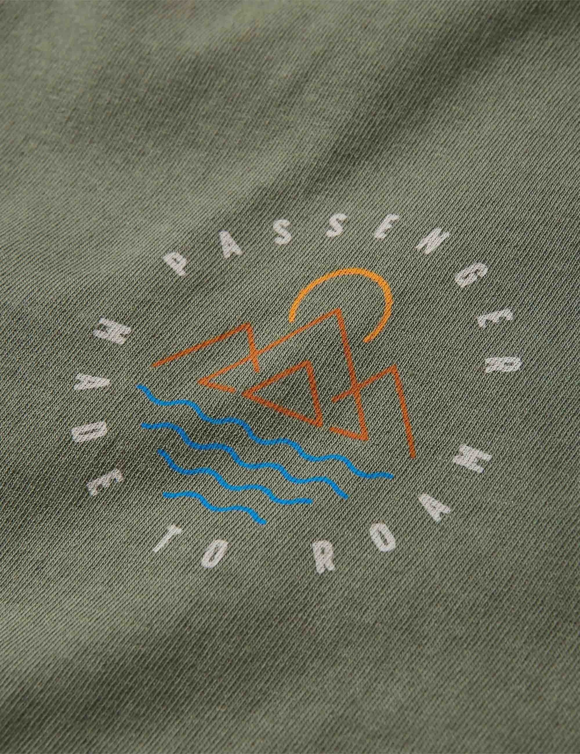Escapism Recycled Cotton T-Shirt - Dusty Olive - Image 5