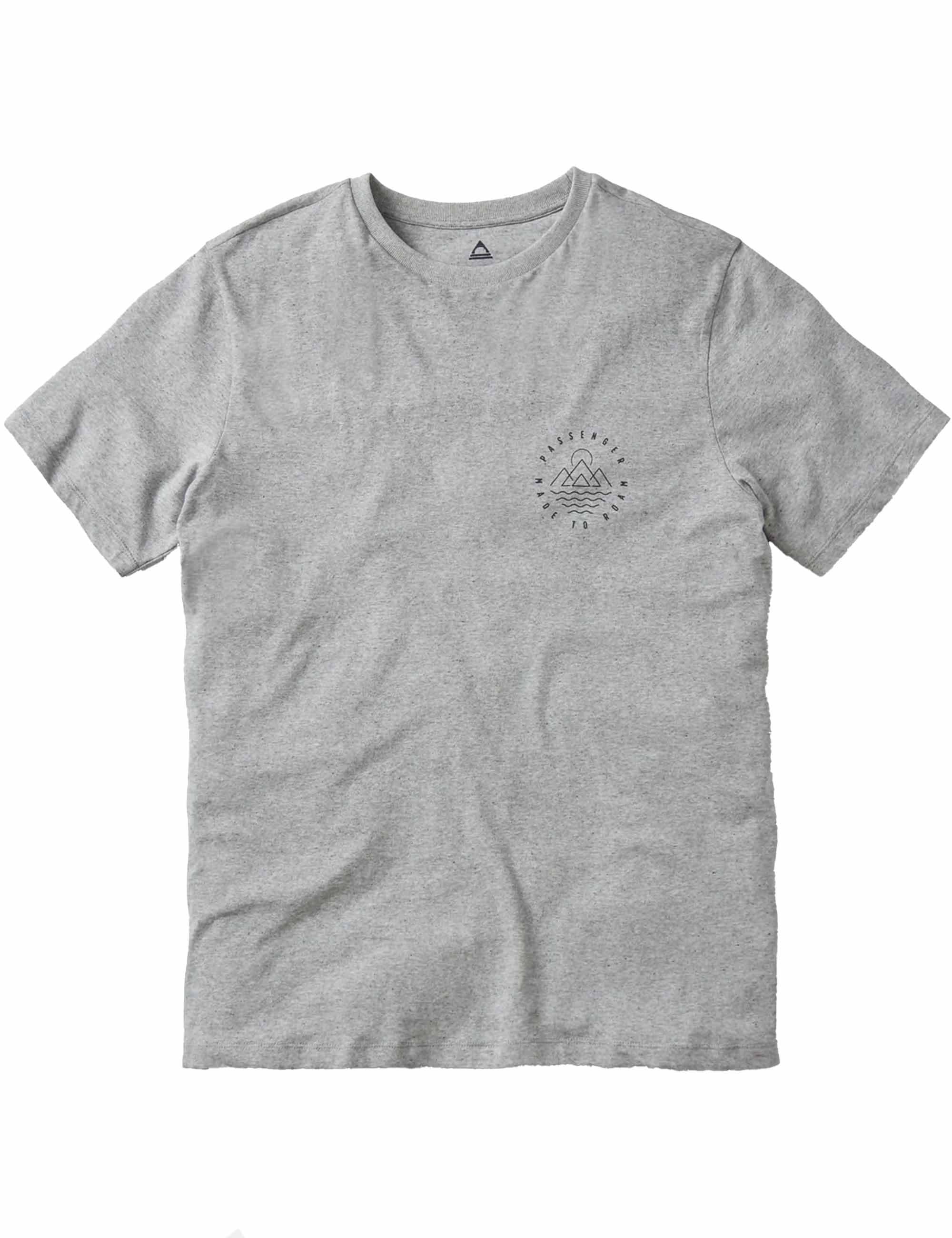 Escapism Recycled Cotton T-Shirt - Grey Marl - Image 3