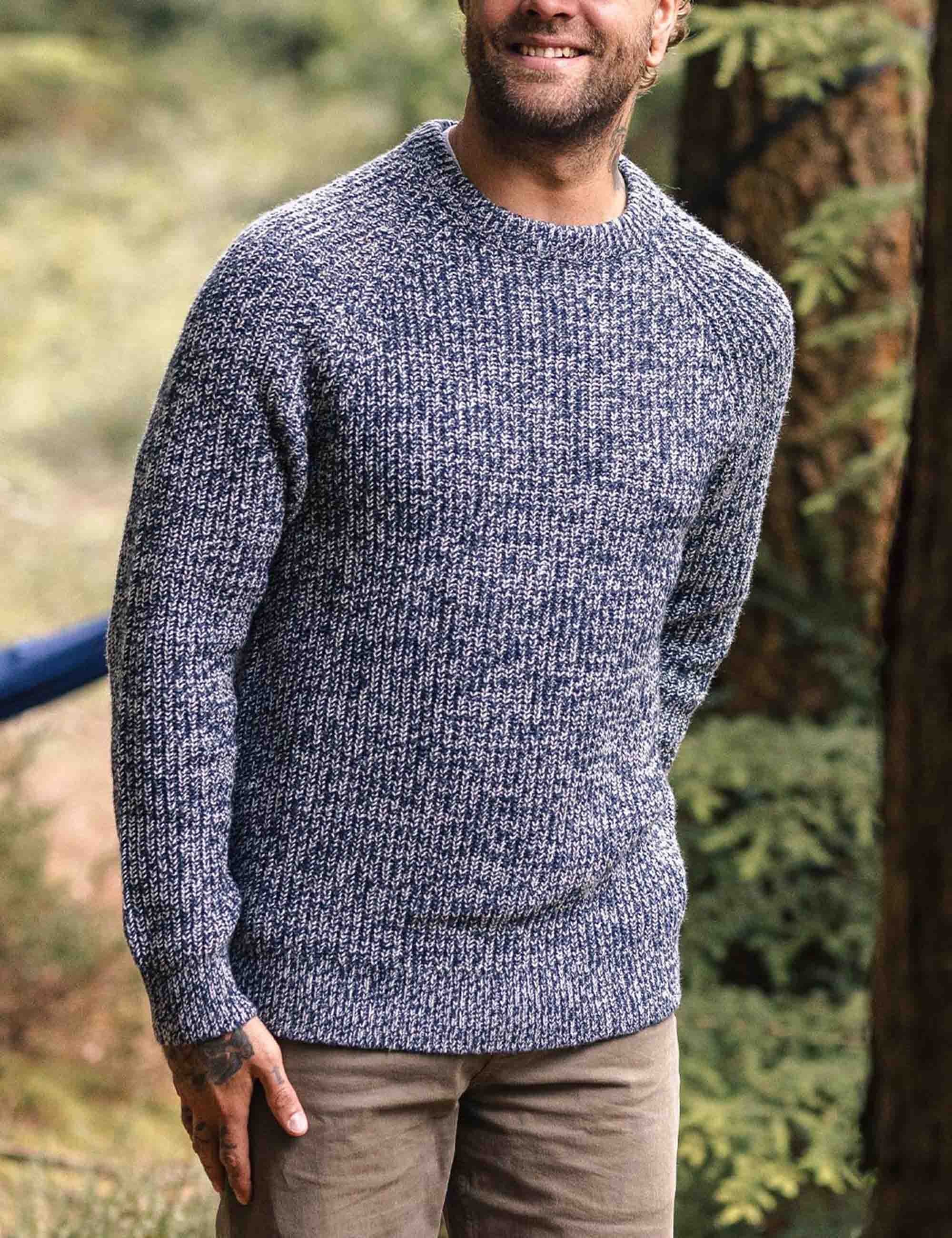 Fog Recycled Knitted Jumper - Grey Marl - Image 2