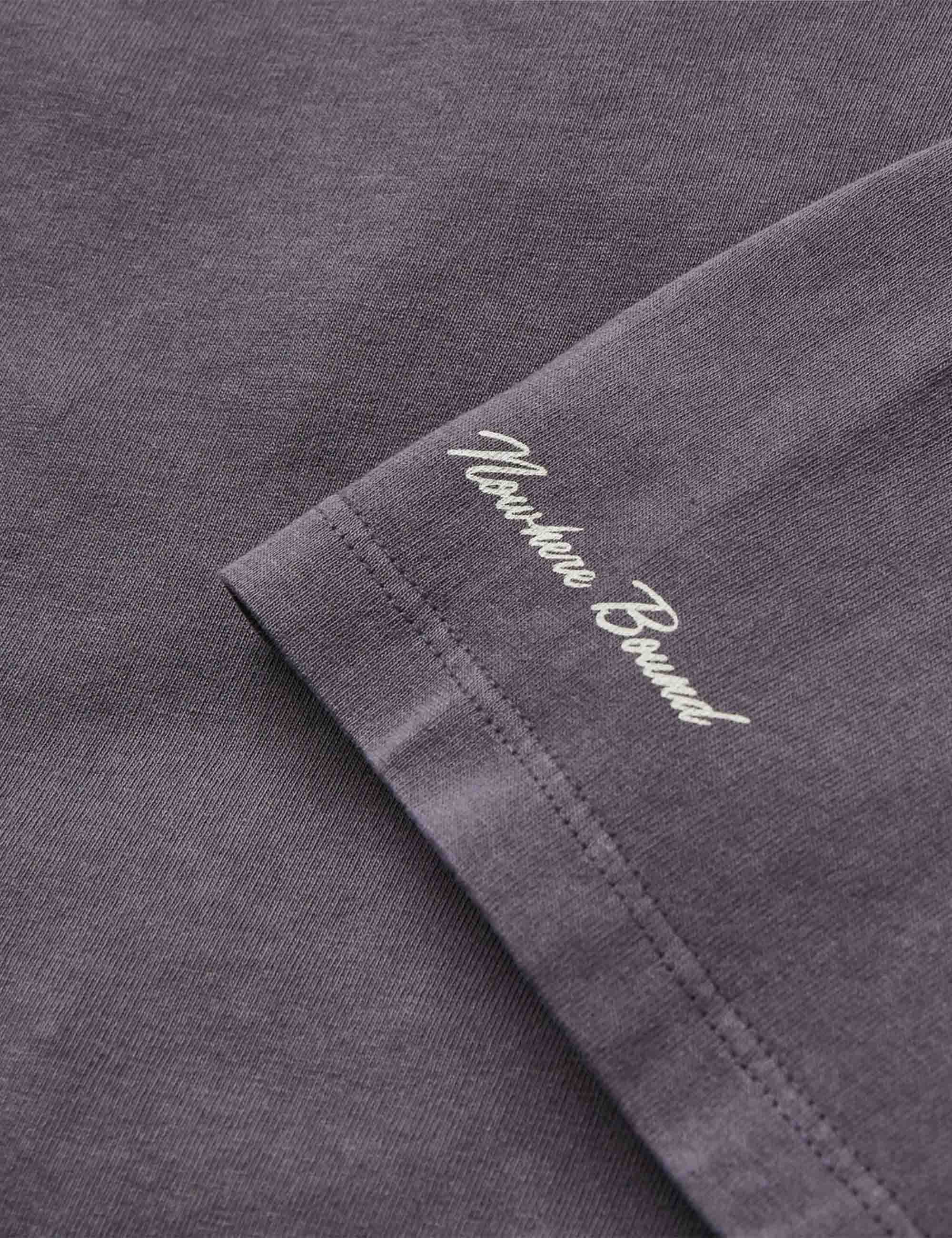 Guided Recycled Cotton T-Shirt - Charcoal - Image 4