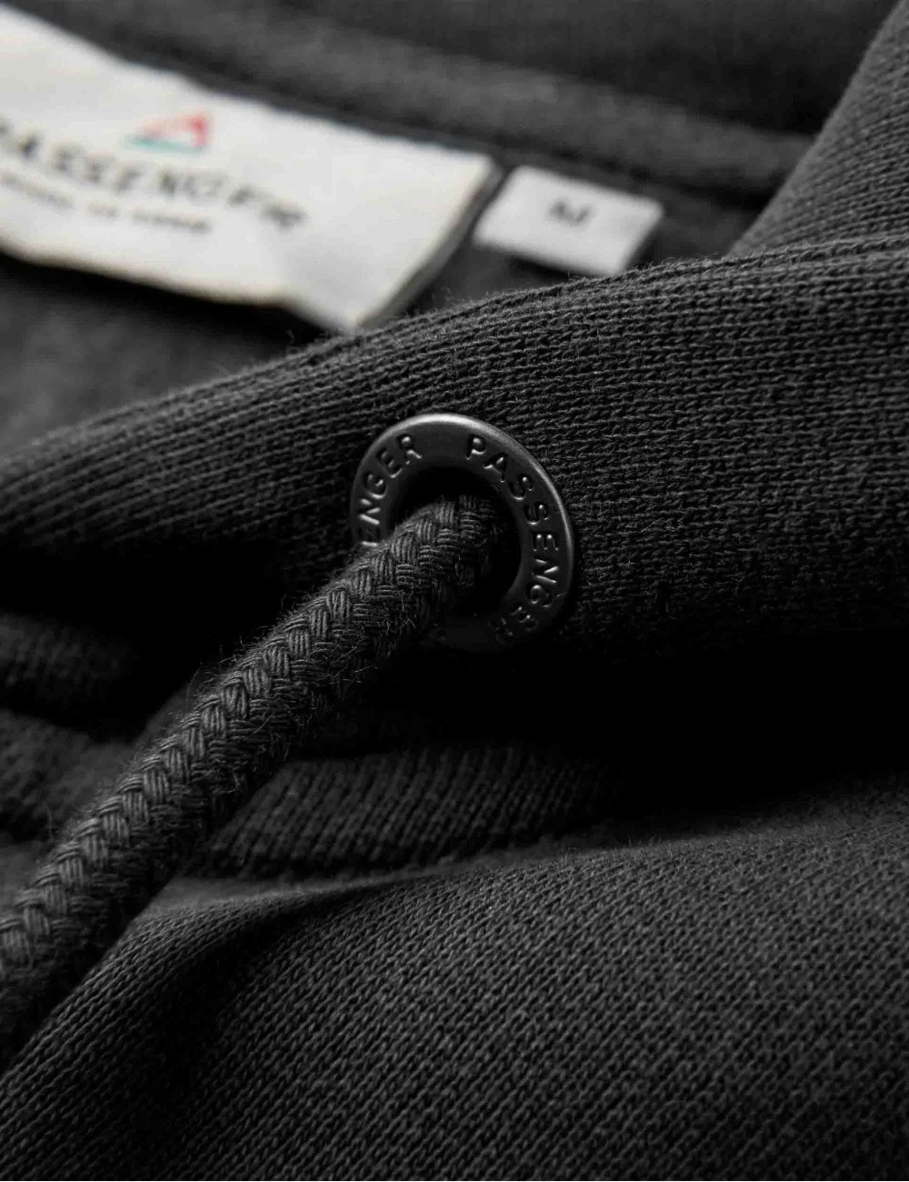Heritage Recycled Cotton Full Zip Hooded Sweat - Black - Image 3