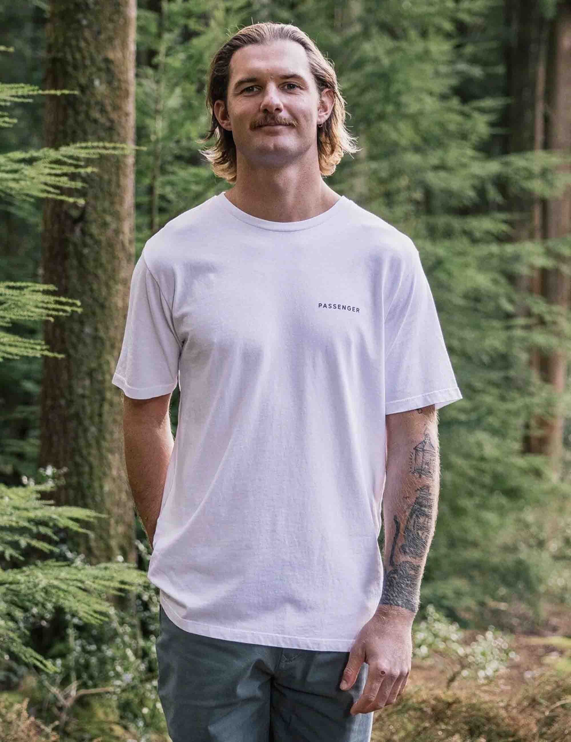 Made To Roam Recycled Cotton T-Shirt - White - Image 2