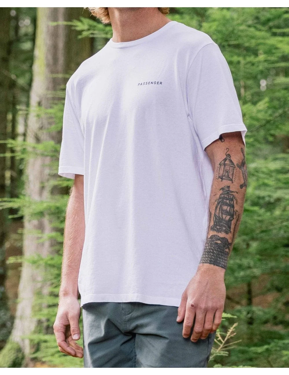 Made To Roam Recycled Cotton T-Shirt - White - Image 4