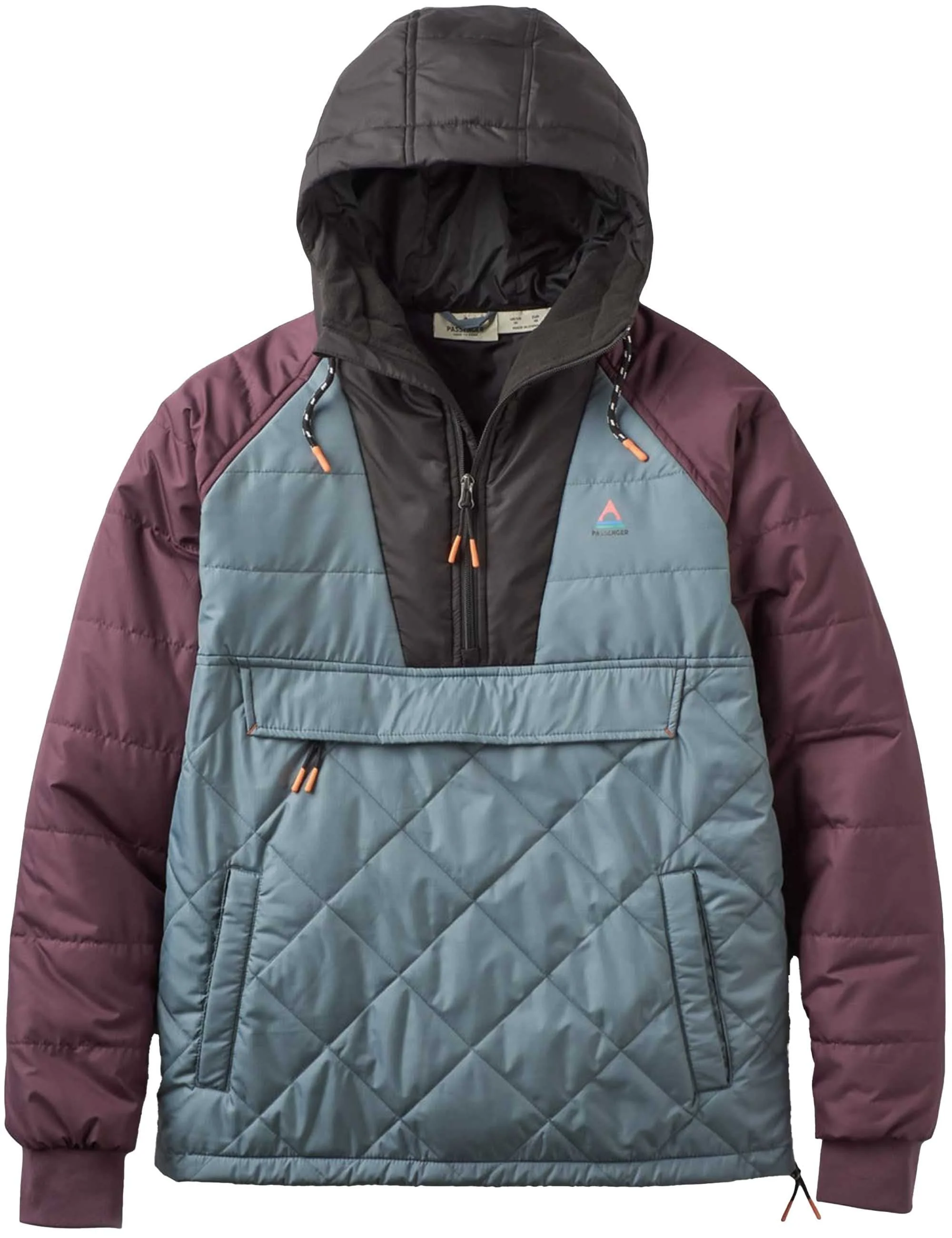 Oceanic Insulated 1/2 Zip Jacket - Storm Grey/Deep Plum