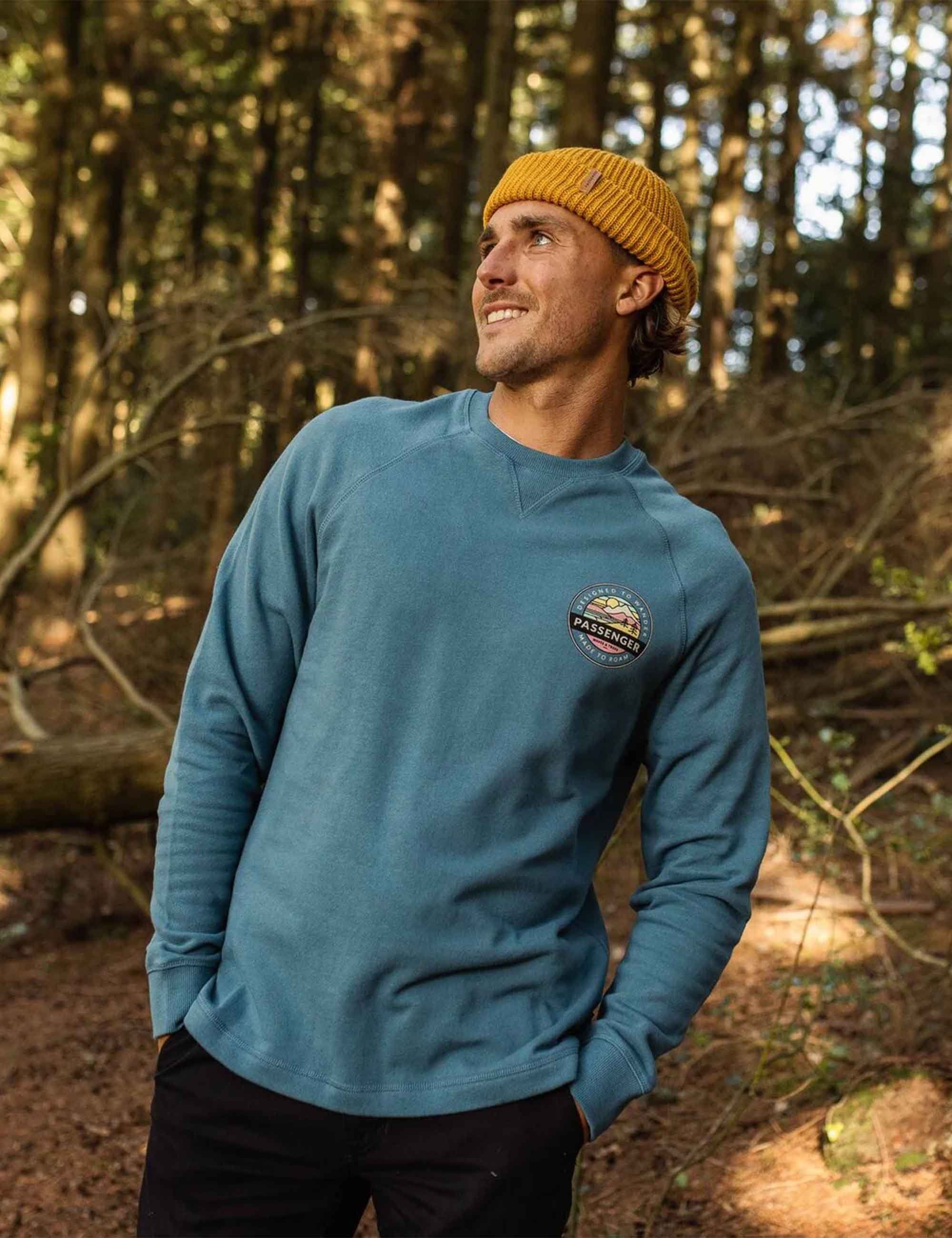 Odyssey Recycled Cotton Crew Sweat - Blue Steel - Image 4